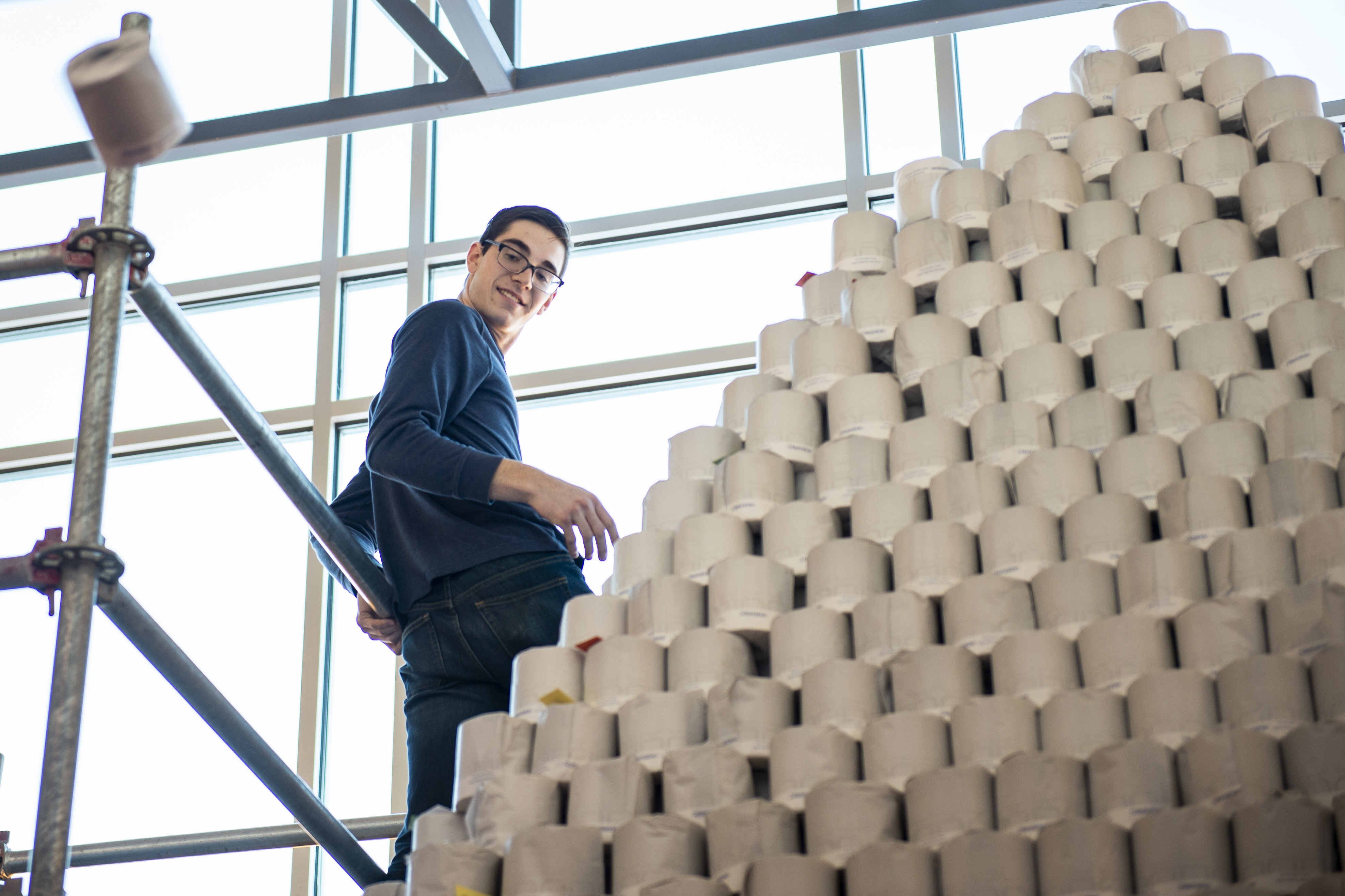 Bullock Creek Robotics strives to beat record for world's largest toilet paper pyramid