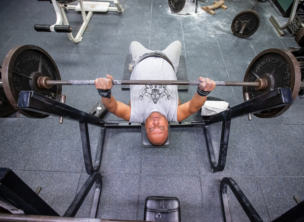 YMCA powerlifter Gerald 