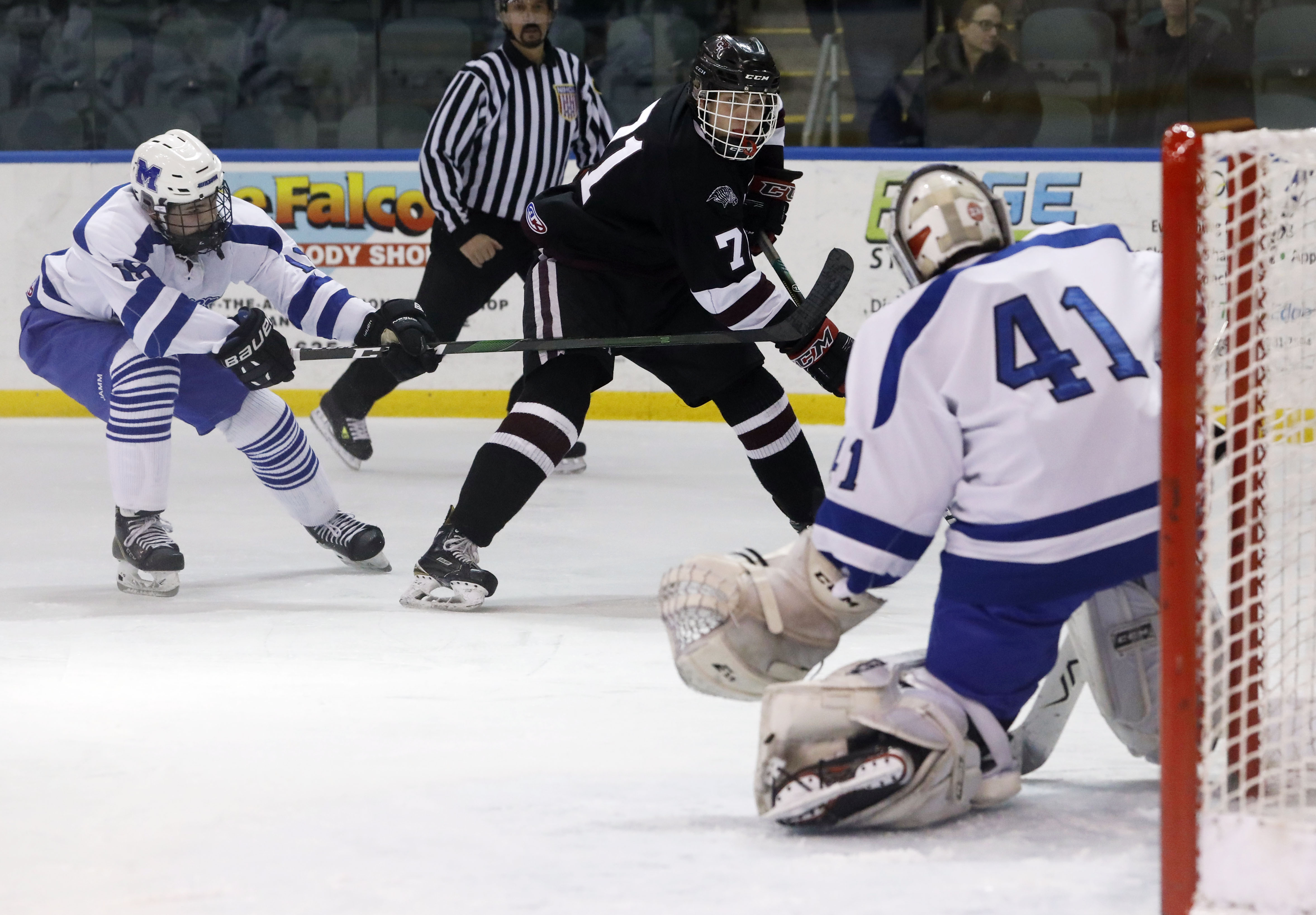Boys Ice Hockey VeronaGlen Ridge defeat Millburn