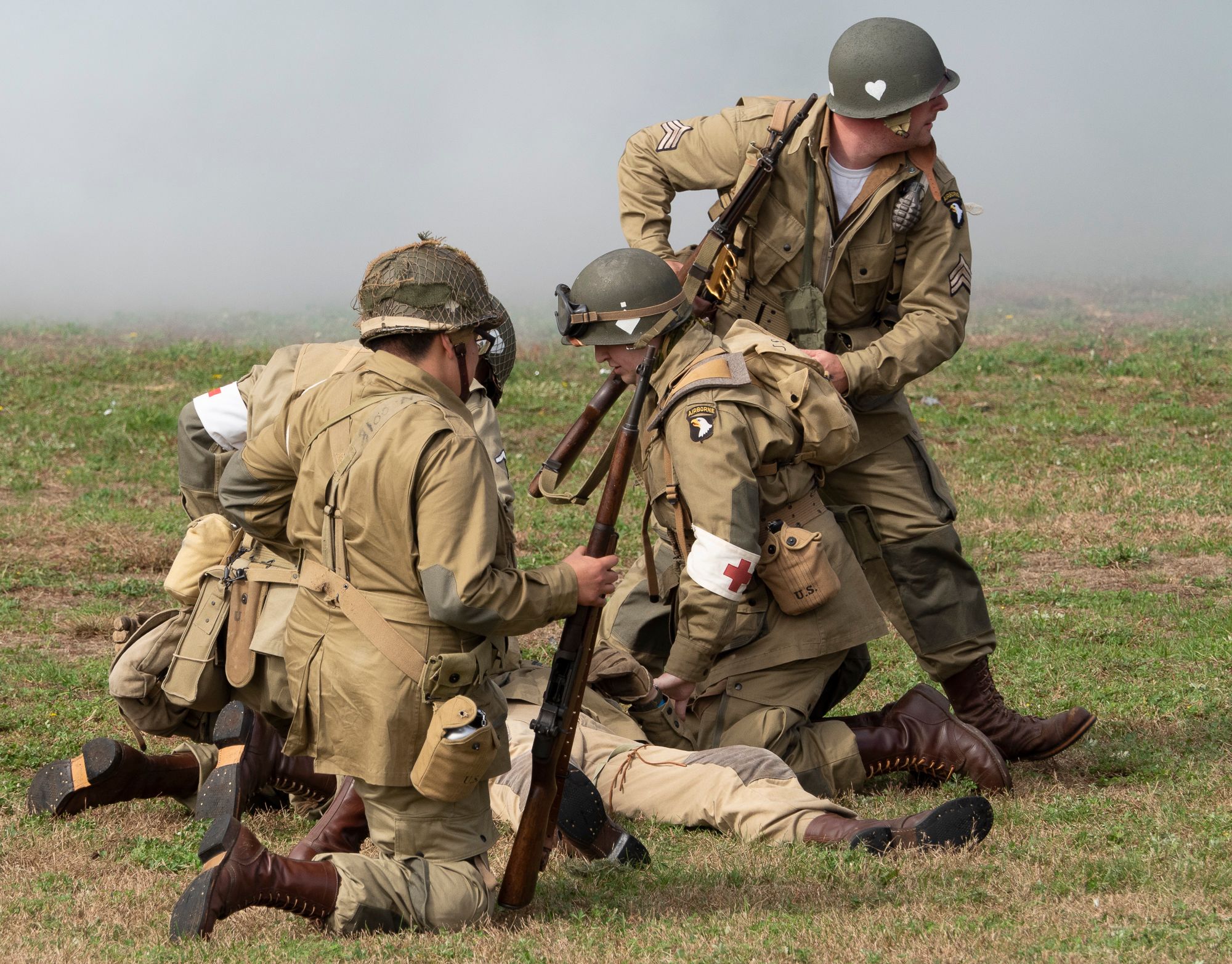Battle for the Airfield World War II reenactment