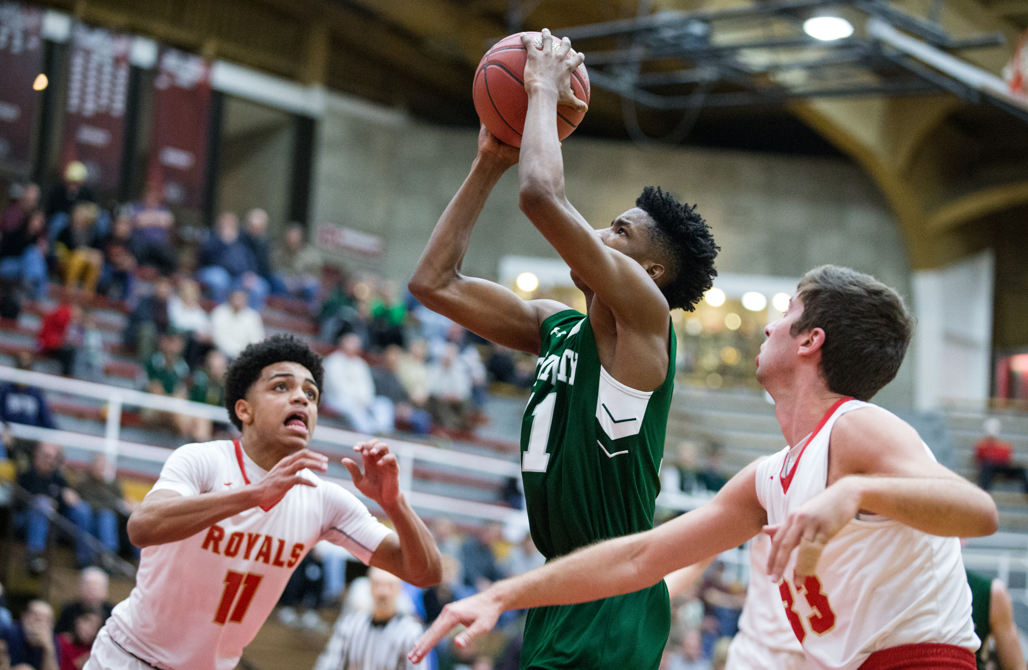 Trinity vs Holy Redeemer in the second round of PIAA 3A boys basketball ...