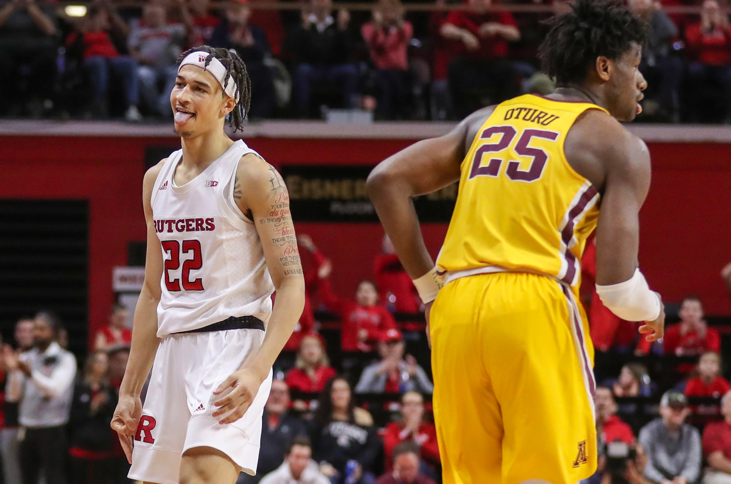 Rutgers men's basketball defeats Minnesota, January 19, 2020