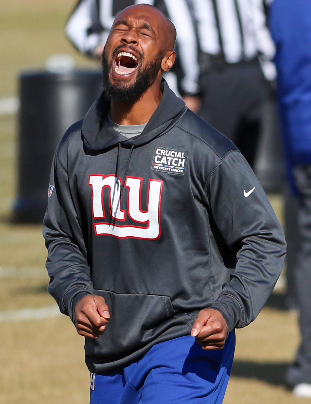 New York Giants practice before NFL Week 12 game at Chicago Bears