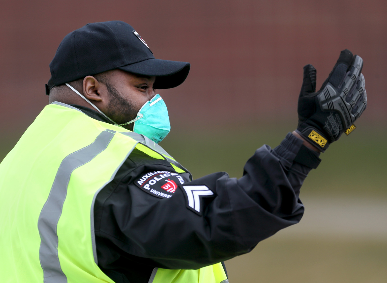 Drivethru coronavirus testing at W.O. Walker Building garage, operated