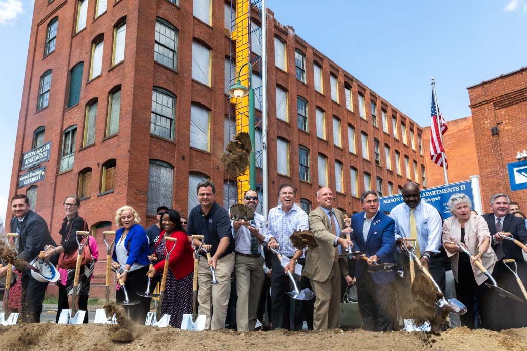 Mason Square apartment project breaks ground at former Indian Motocycle ...