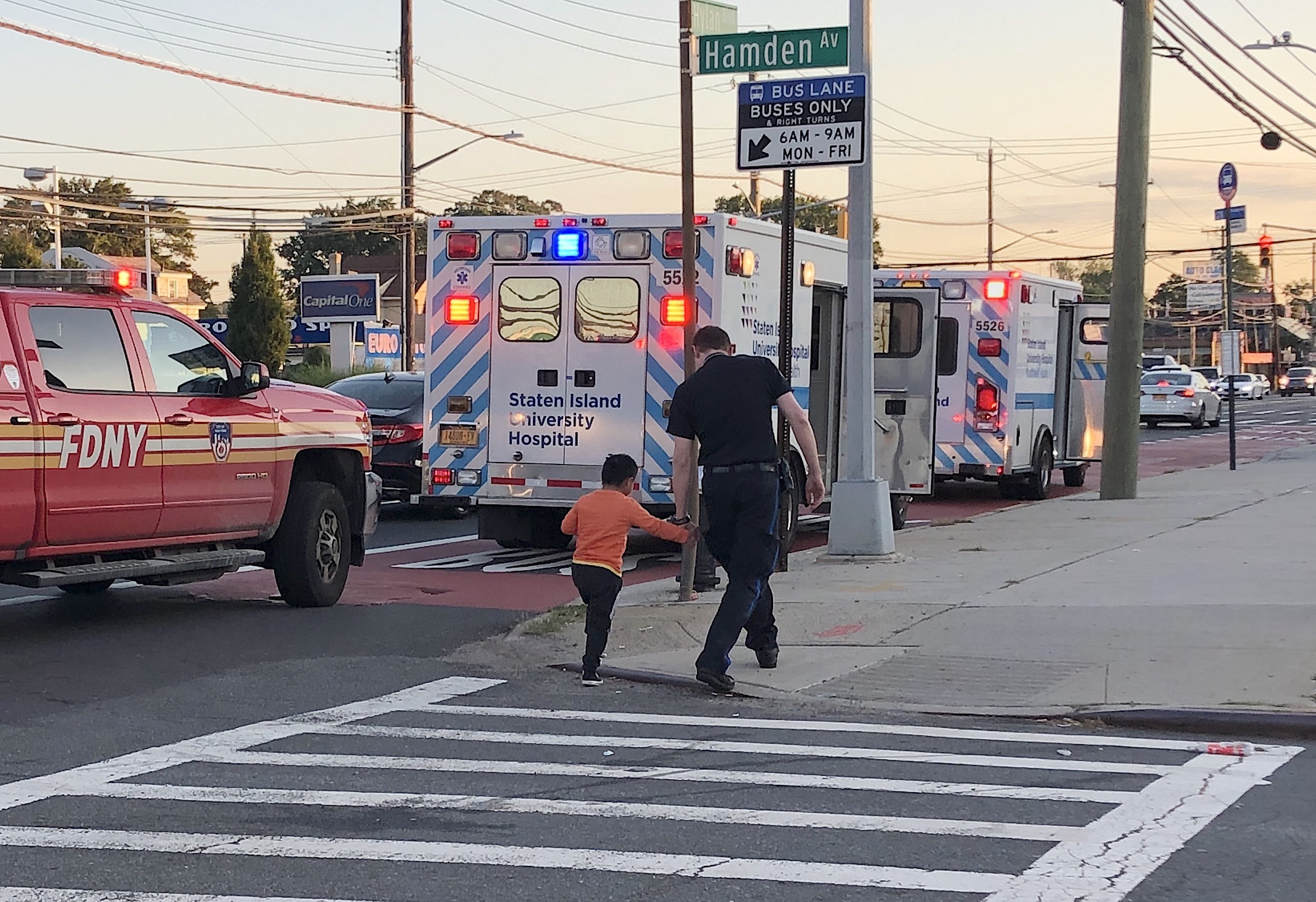 School bus crash on Hylan Boulevard in Midland Beach