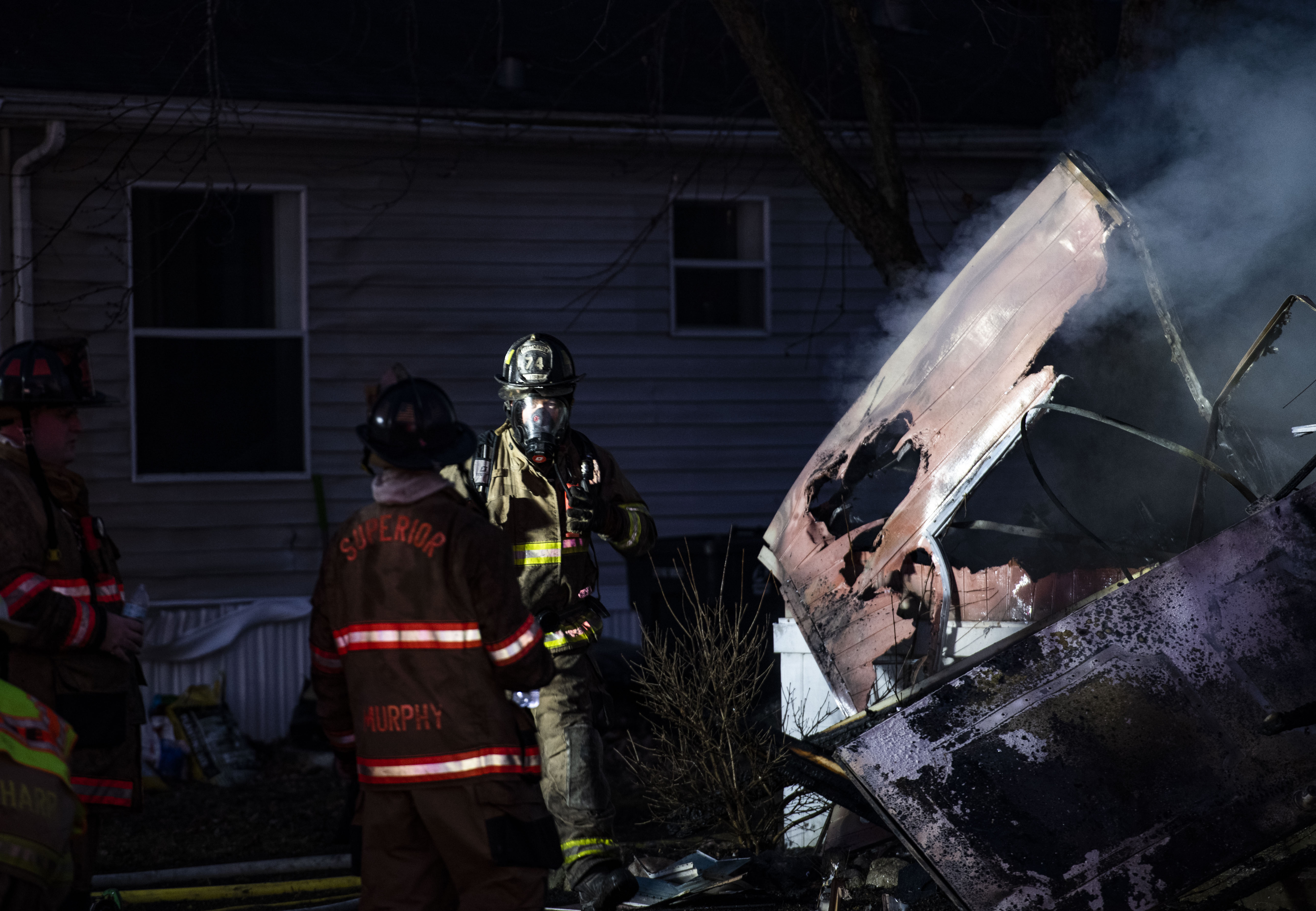 Structure fire at Westridge Mobile Homes Park in Superior Township