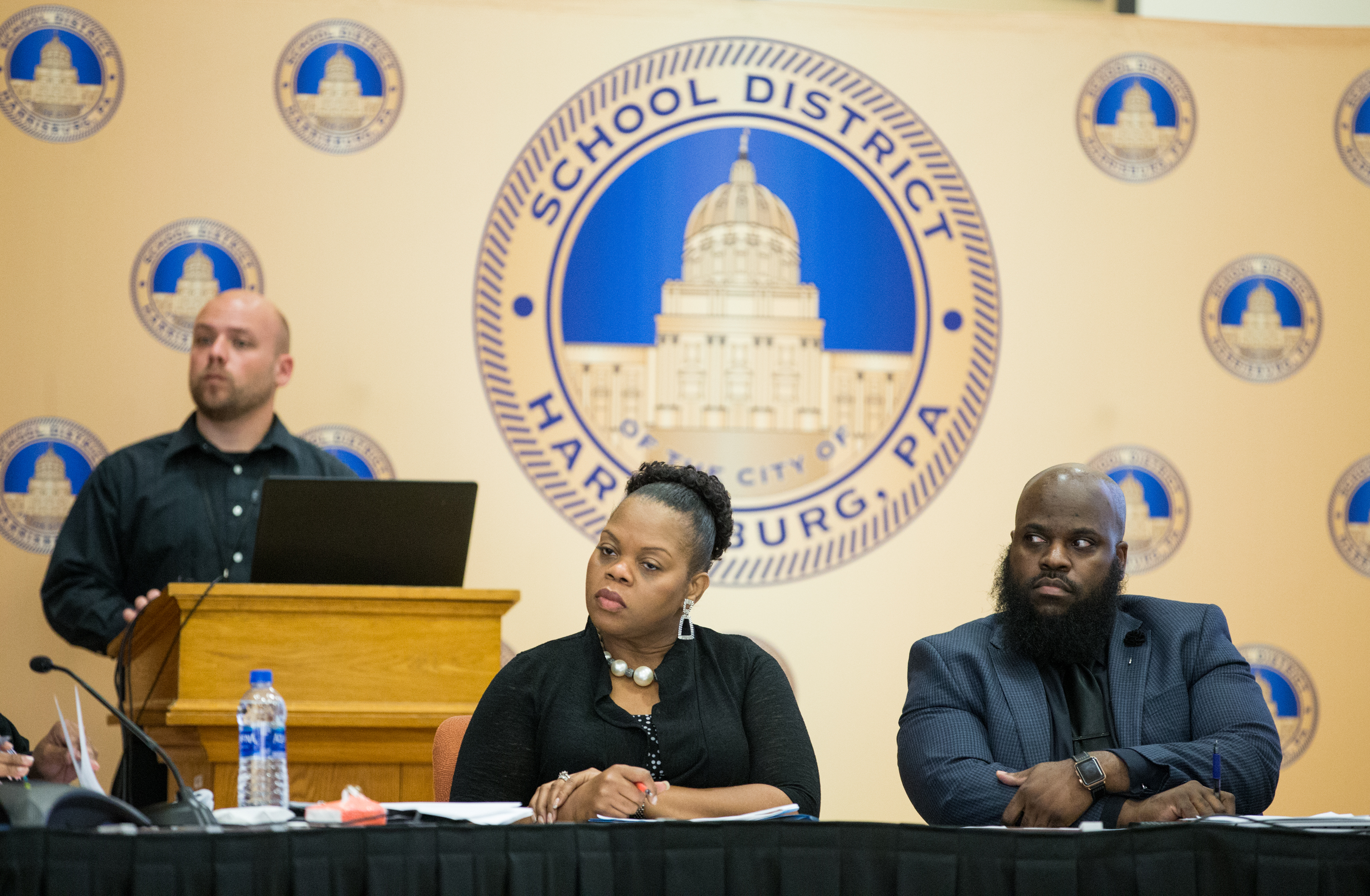 Harrisburg School Board Meeting at Lincoln School