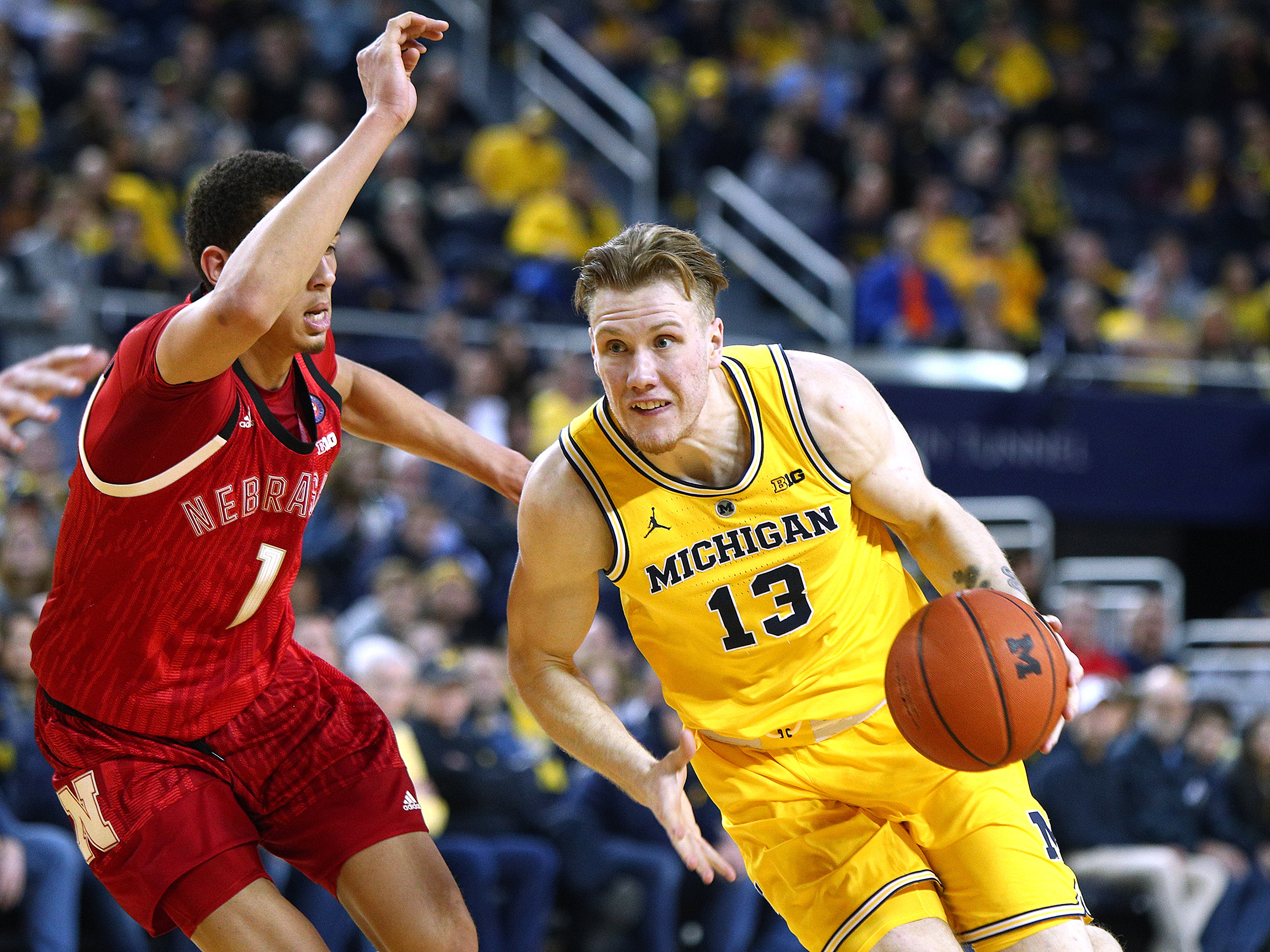College basketball Michigan vs. Nebraska February 28, 2019
