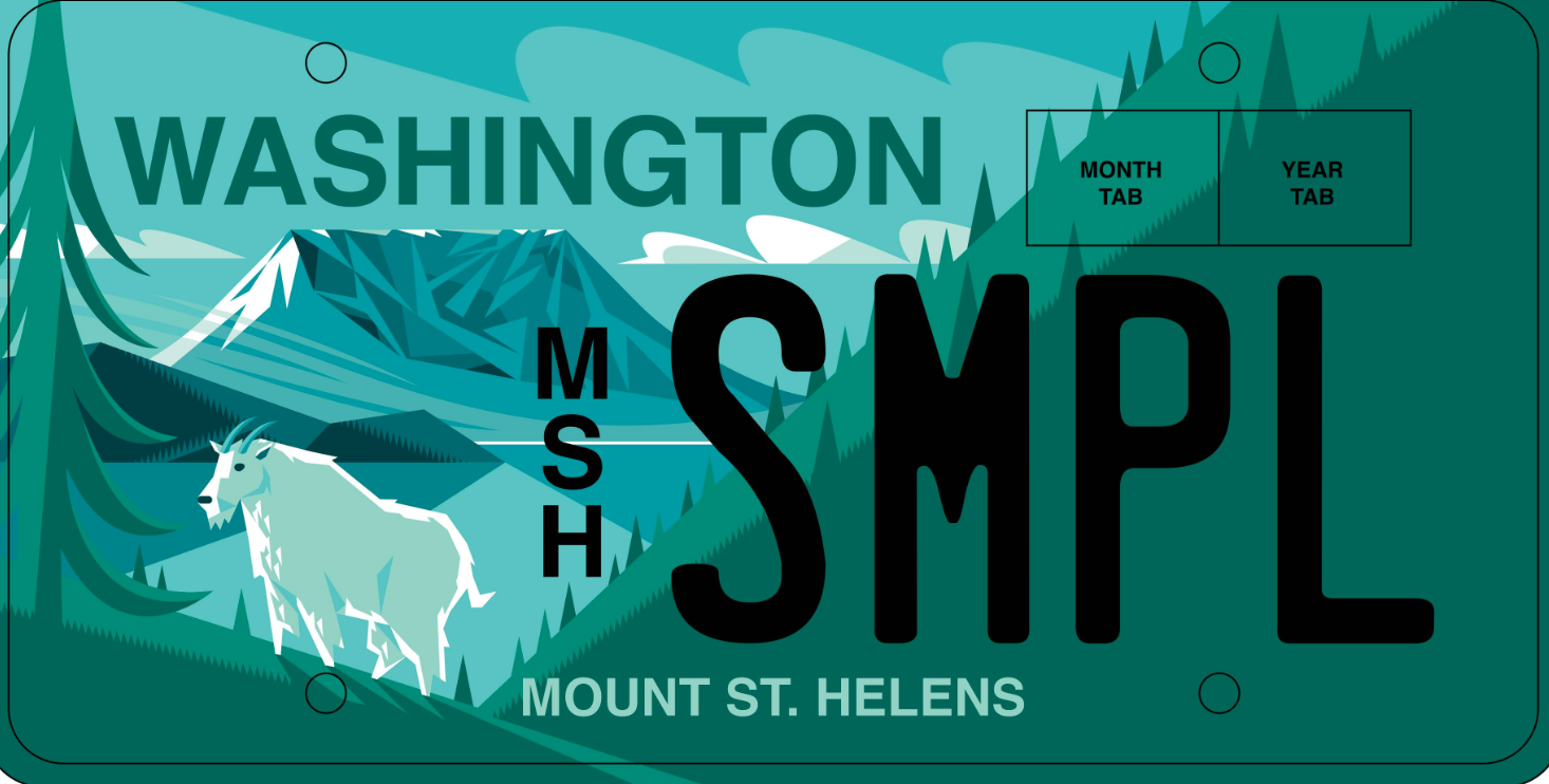 Efforts underway to produce Mount St. Helens license plate
