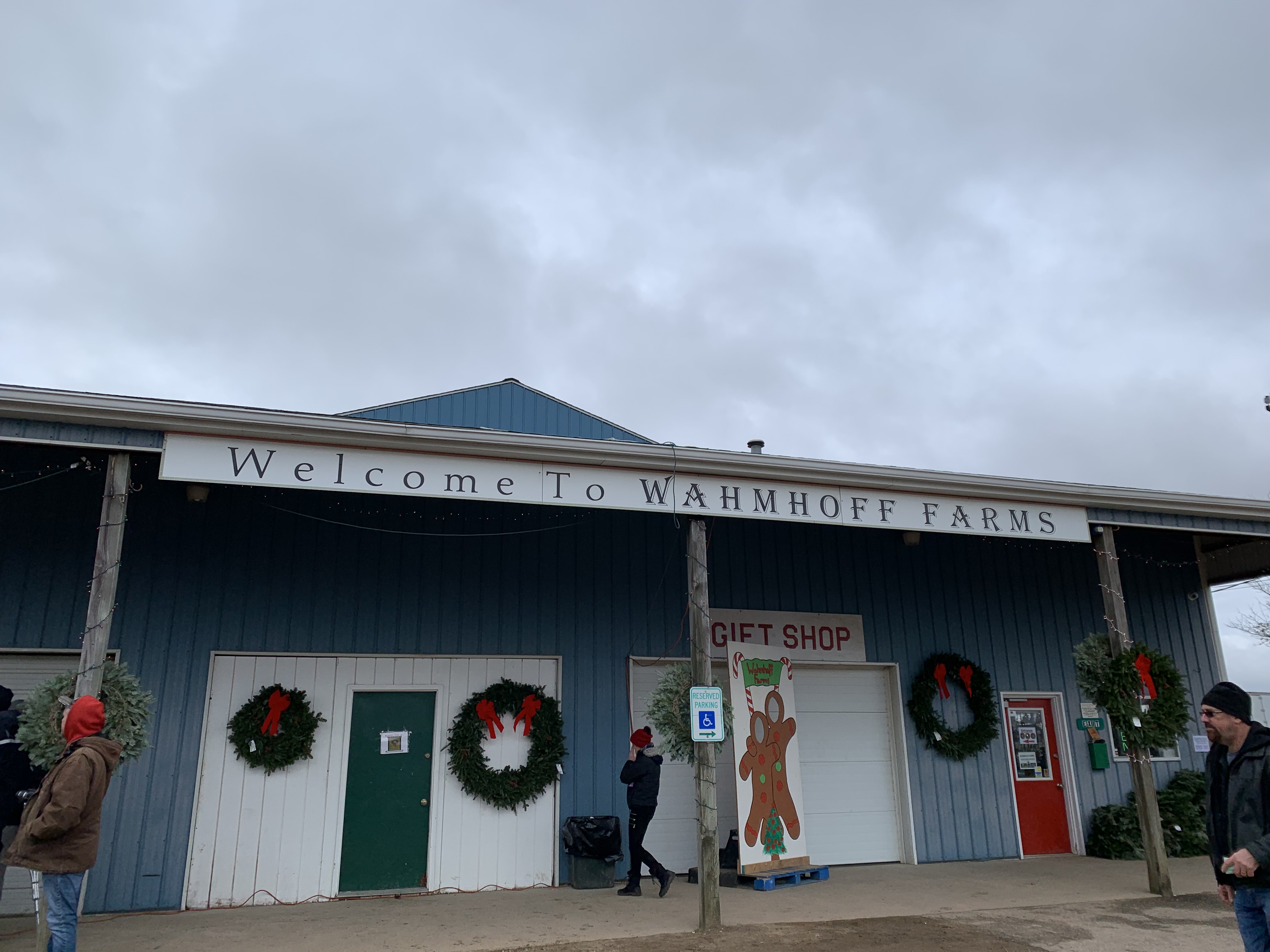Volunteers load 500 Christmas trees for Trees for Troops at Wahmhoff Farms Nursery in Gobles, MI