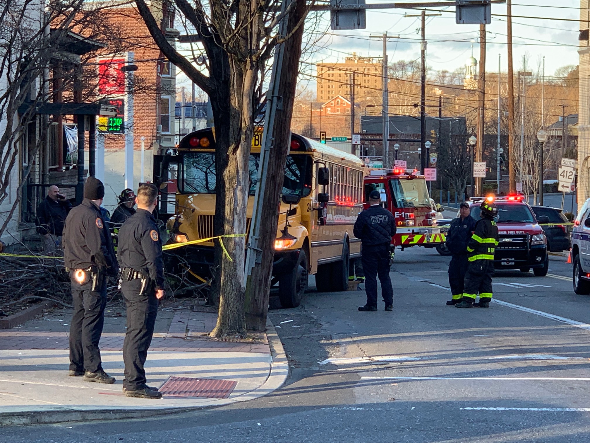 School bus driver taken to hospital in Bethlehem crash ...
