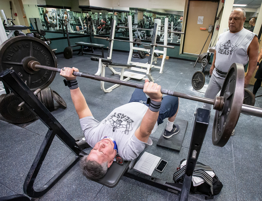 YMCA powerlifter Gerald 