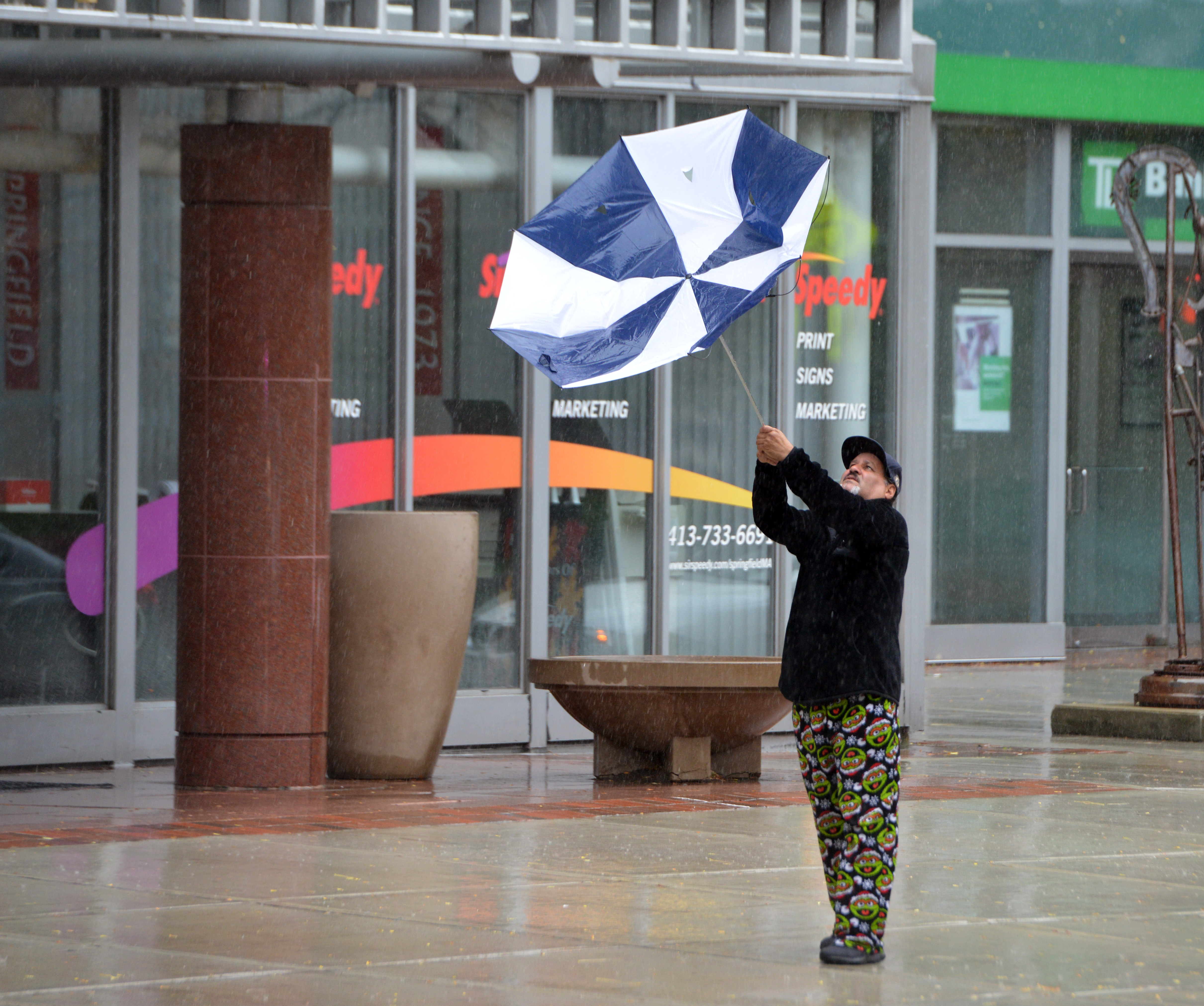 Rain, wind make umbrellas tough tool in downtown Springfield - masslive.com