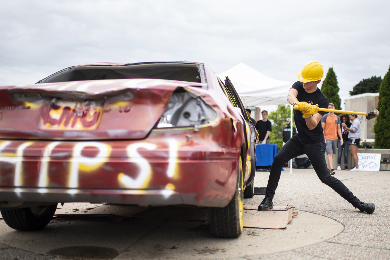 Students unleash wrath towards Chips on old car - mlive.com