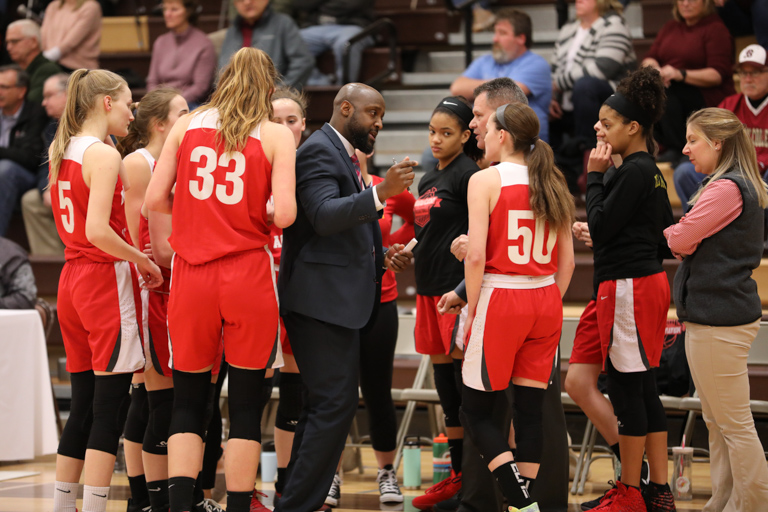 Colonial League girls basketball semifinals Moravian Academy vs