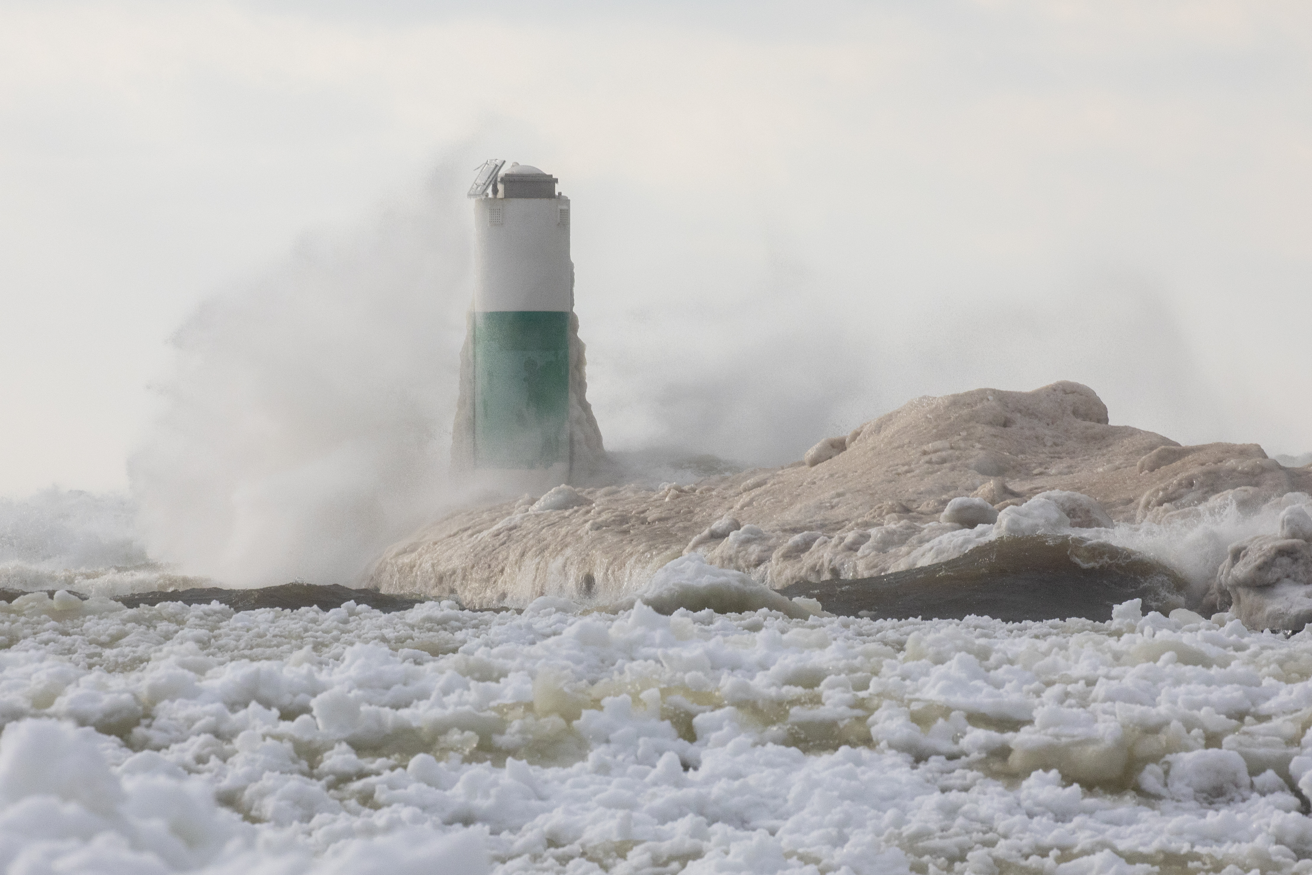Massive Lake Michigan waves batter the Michigan shoreline - mlive.com