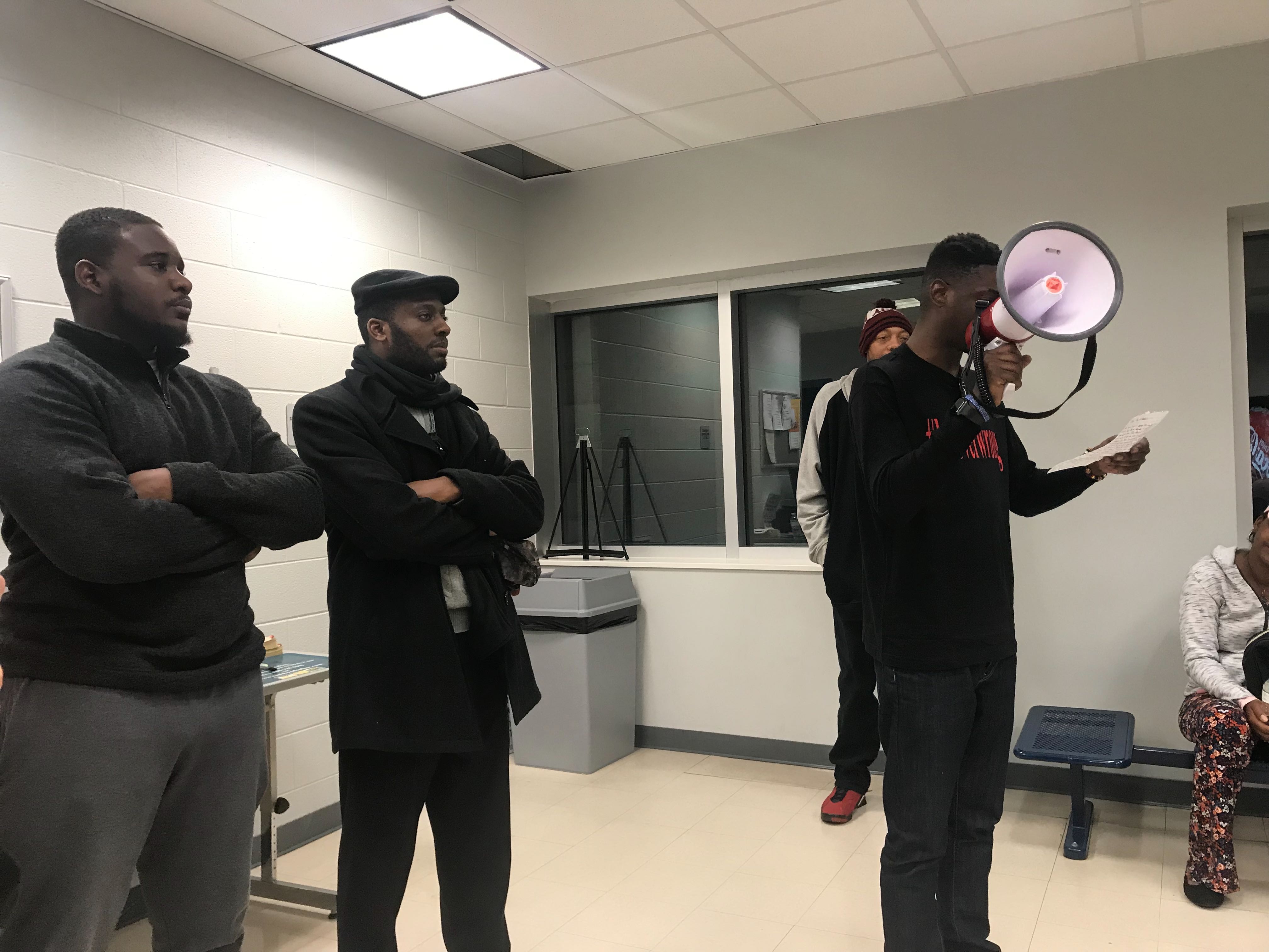 Protesters at Hoover Target and Hoover Jail