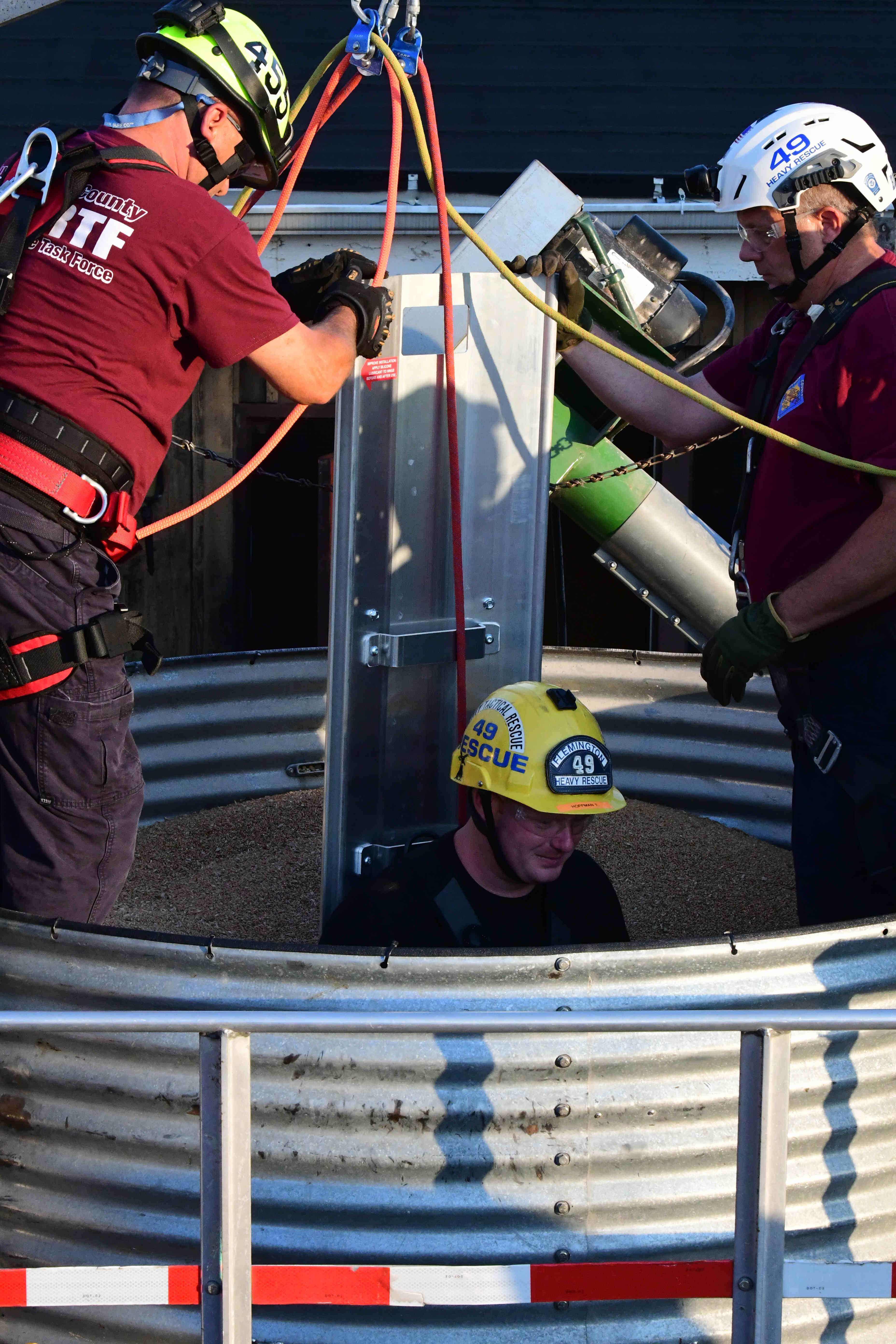 Task force holds grain bin rescue drill - nj.com