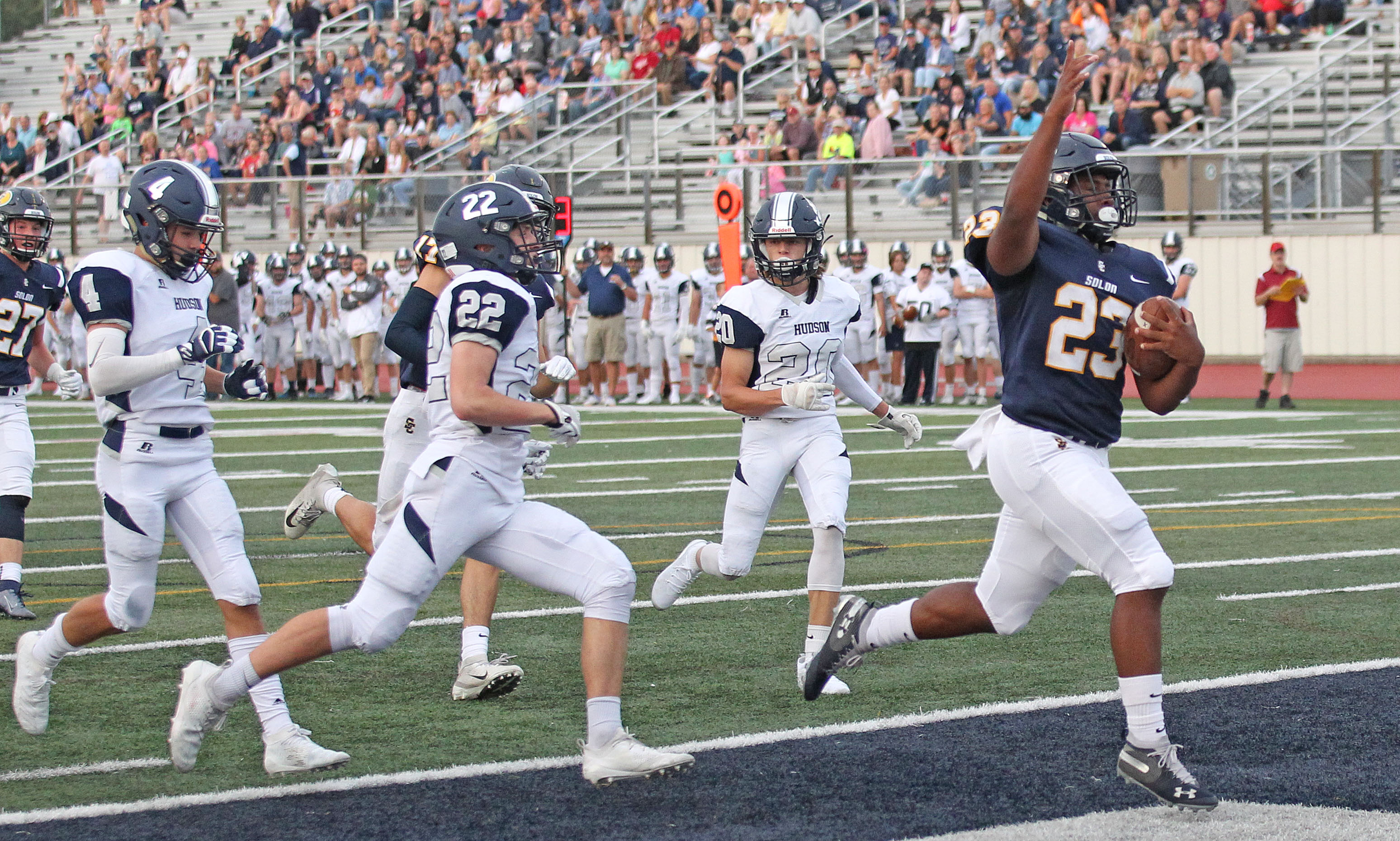 Solon vs. Hudson football, August 30, 2019
