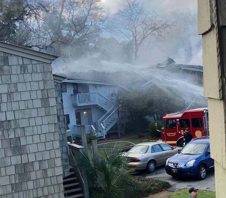 Daphne apartment complex fire kills two dogs