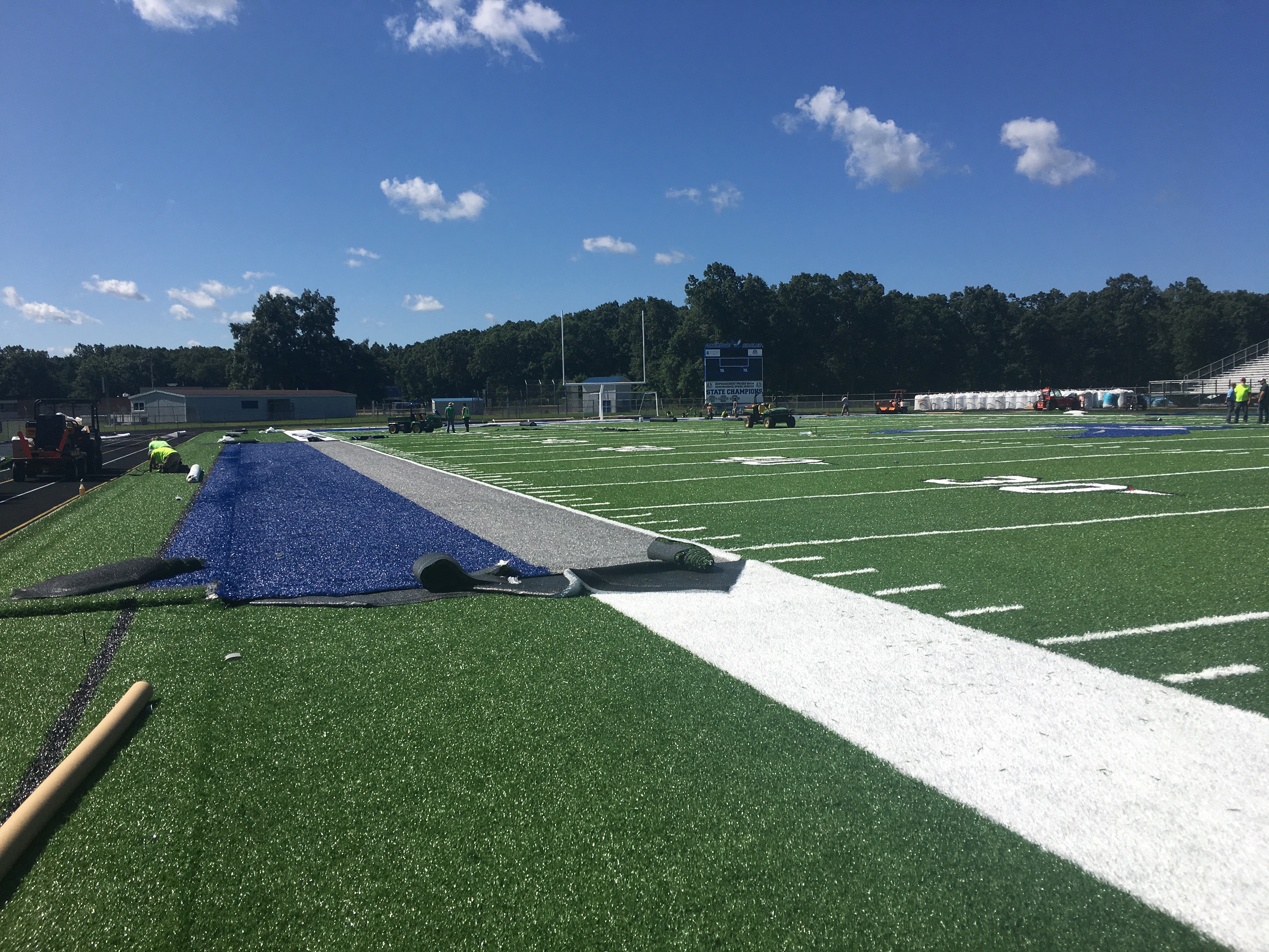 Oakridge getting new synthetic surface at Russell A. Erickson Stadium ...