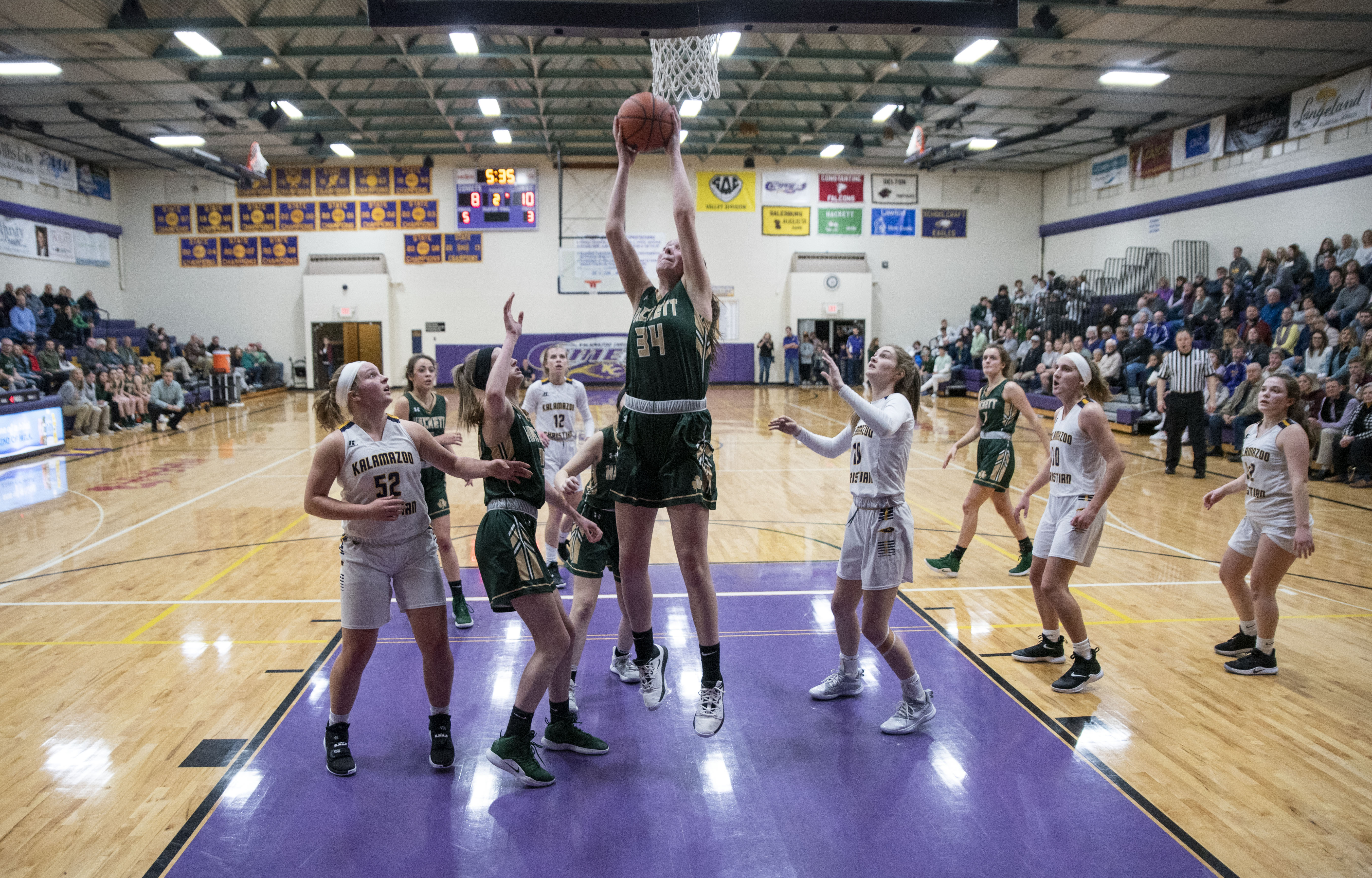 Kalamazoo Christian versus Hackett Catholic Prep Girls Basketball ...