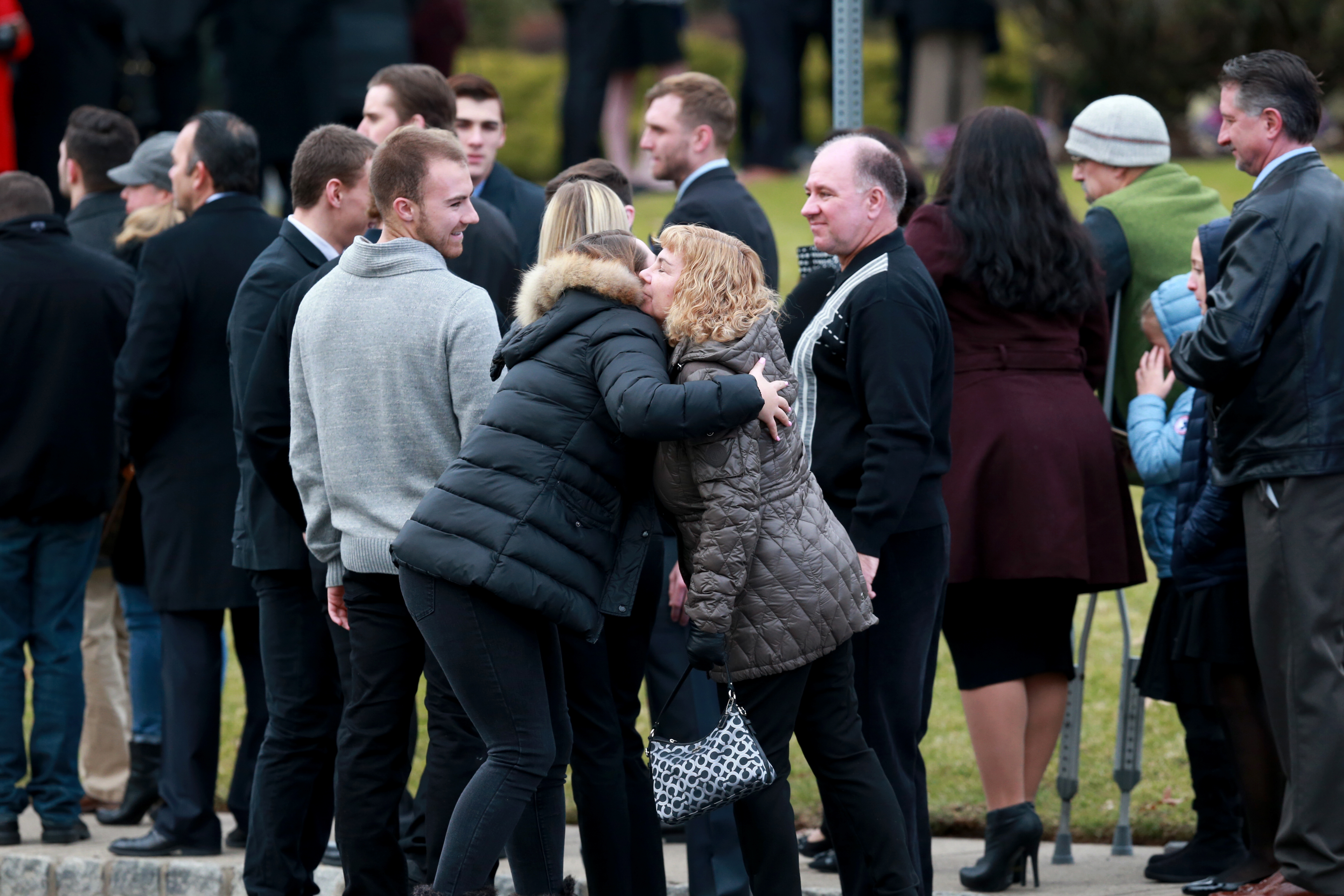 Hundreds line up in cold to say final goodbye to college student - nj.com