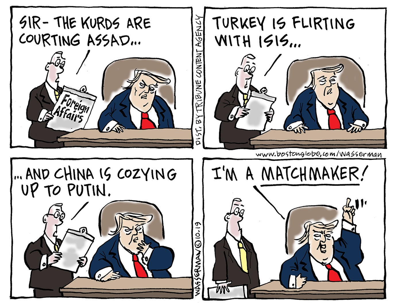Editorial Cartoons For Oct 20 2019 Syria Conflict Lebron On China Impeachment Secrecy Syracuse Com