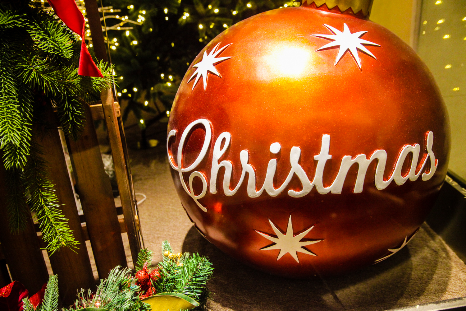 Holiday decorations at King of Prussia Mall