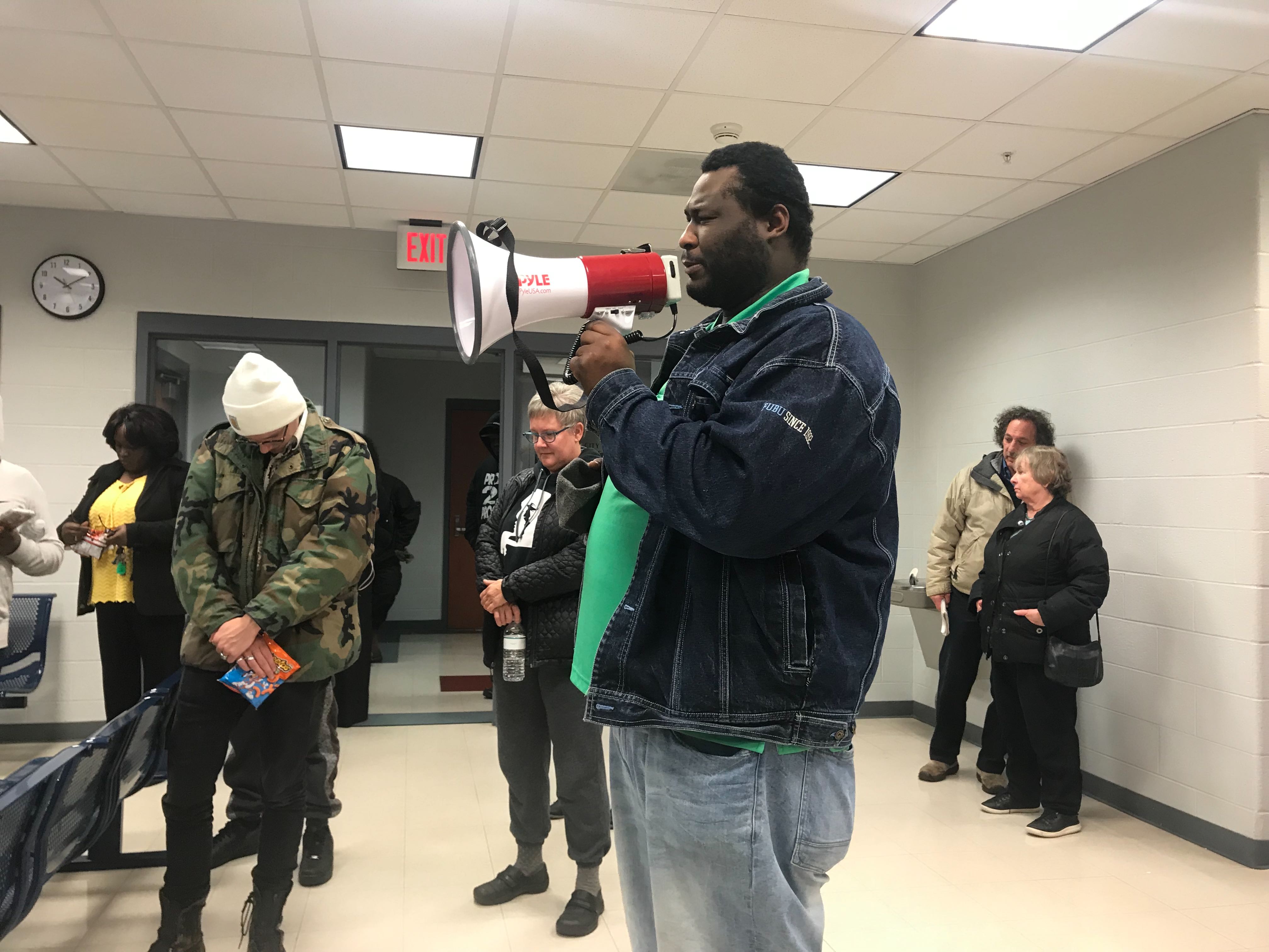 Protesters at Hoover Target and Hoover Jail