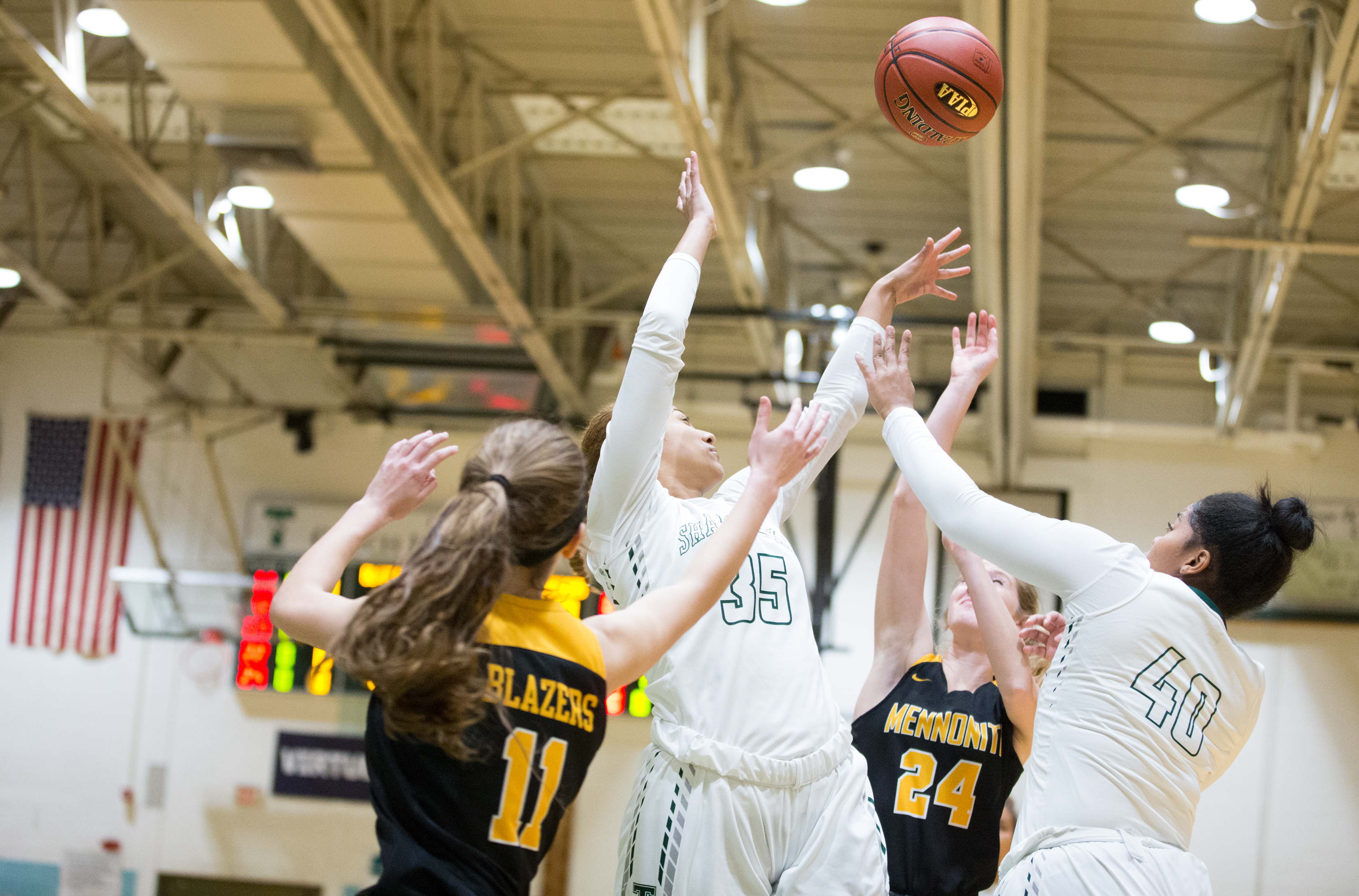 Trinity vs Lancaster Mennonite in girls District 3 3A basketball semi ...