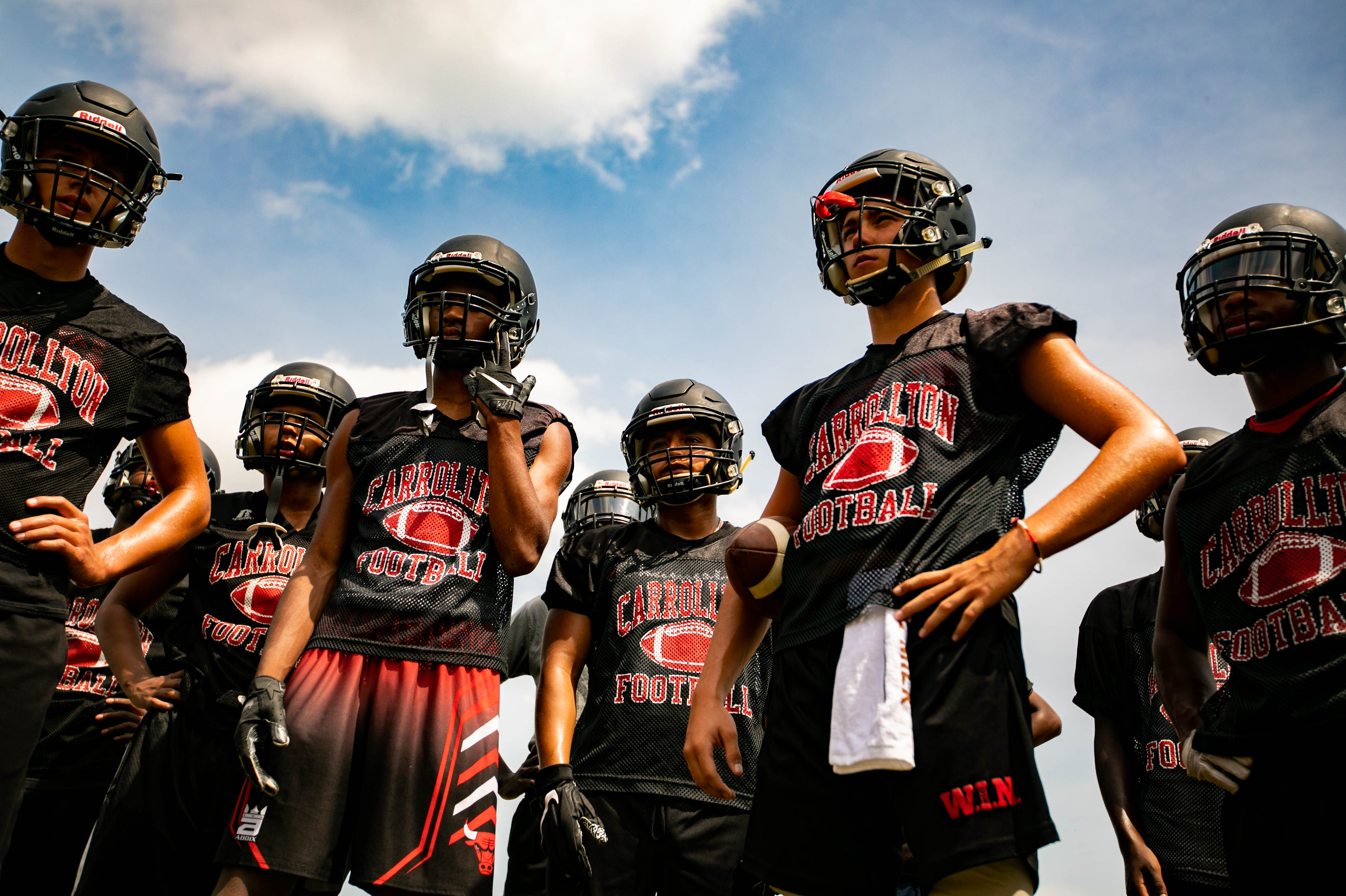 Carrollton High School takes the field for first practice of the season