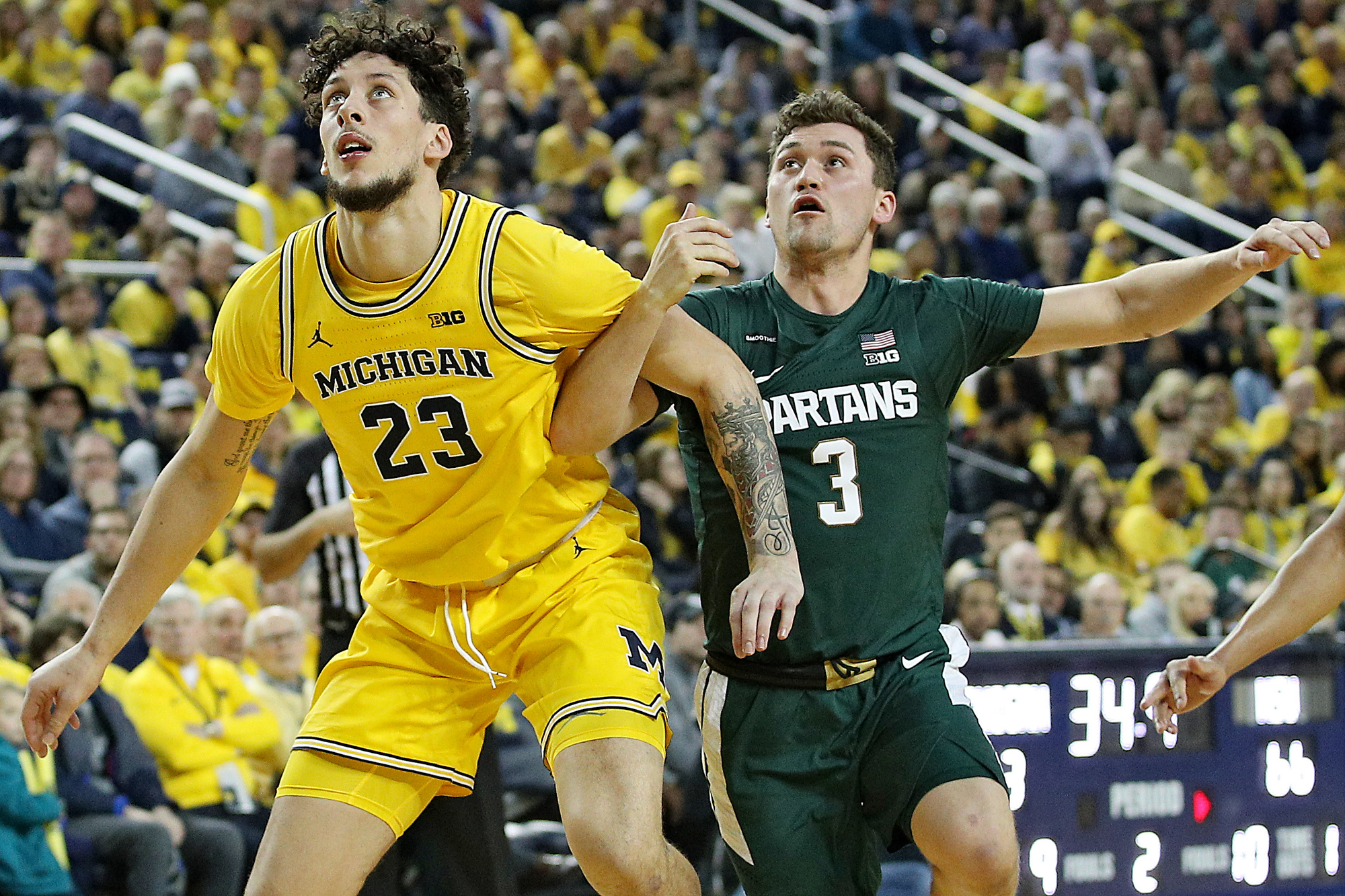 Michigan State, Michigan off to big leads in first round of our mock
