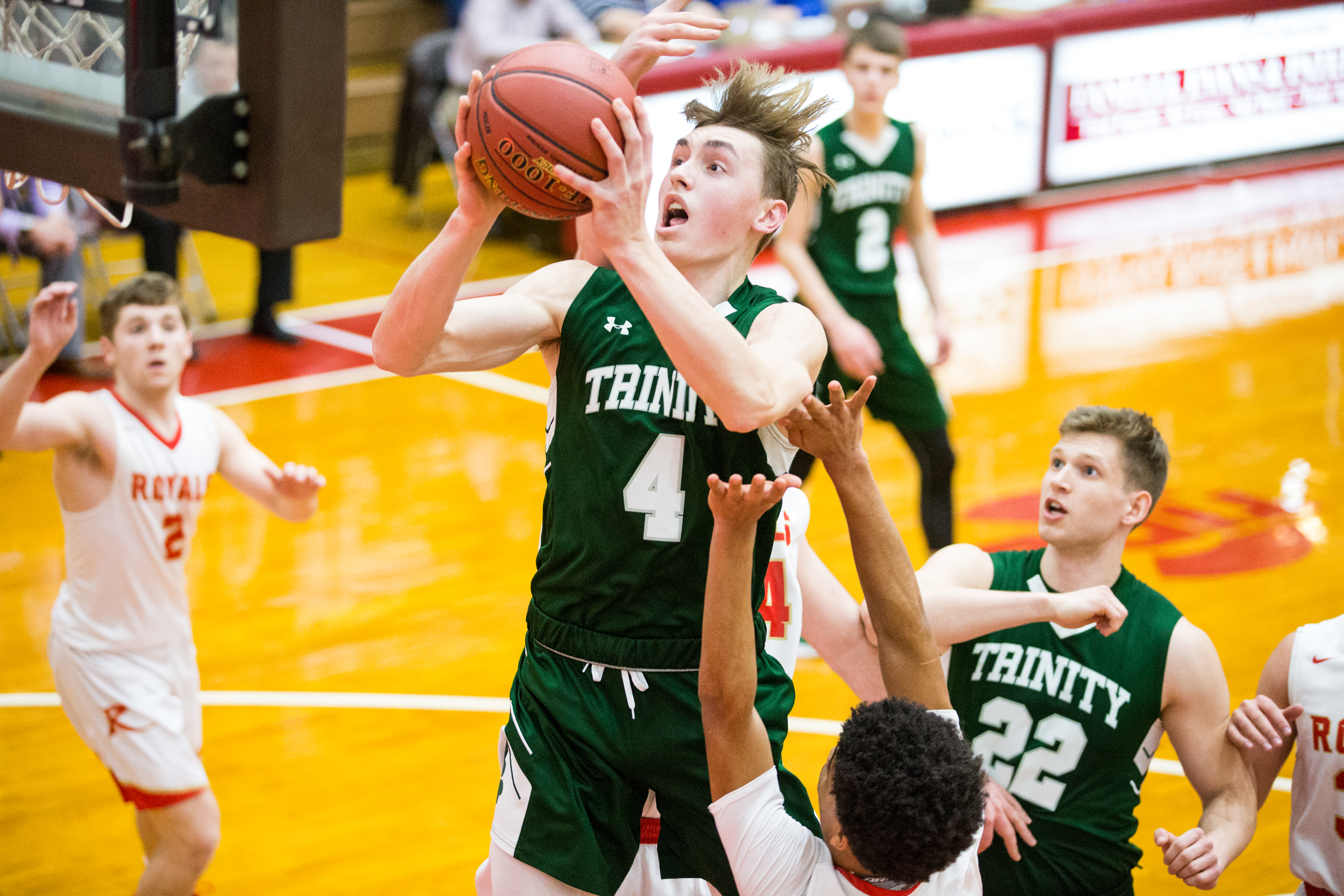 Trinity vs Holy Redeemer in the second round of PIAA 3A boys basketball ...