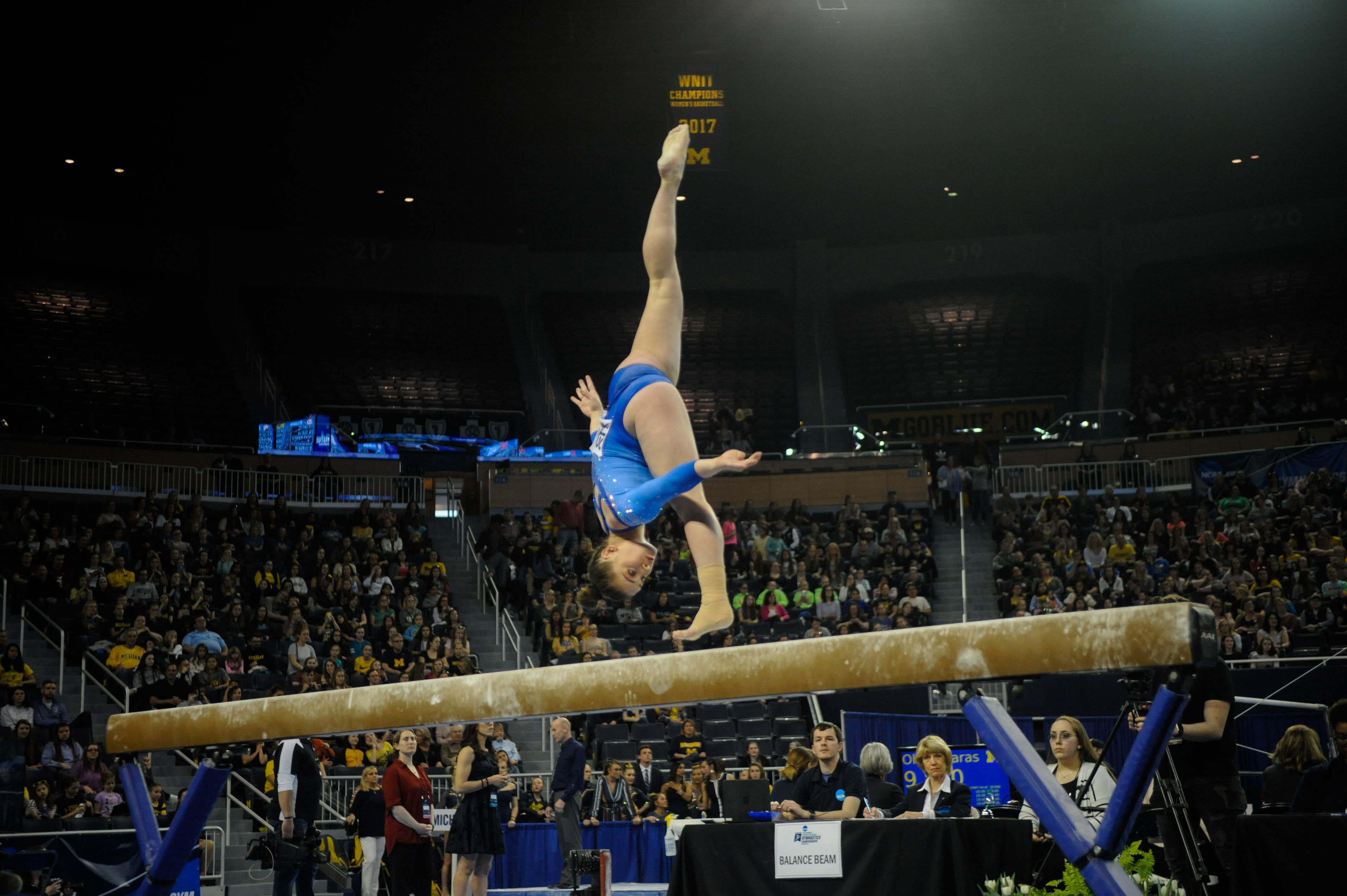 NCAA women's gymnastics regionals in Ann Arbor