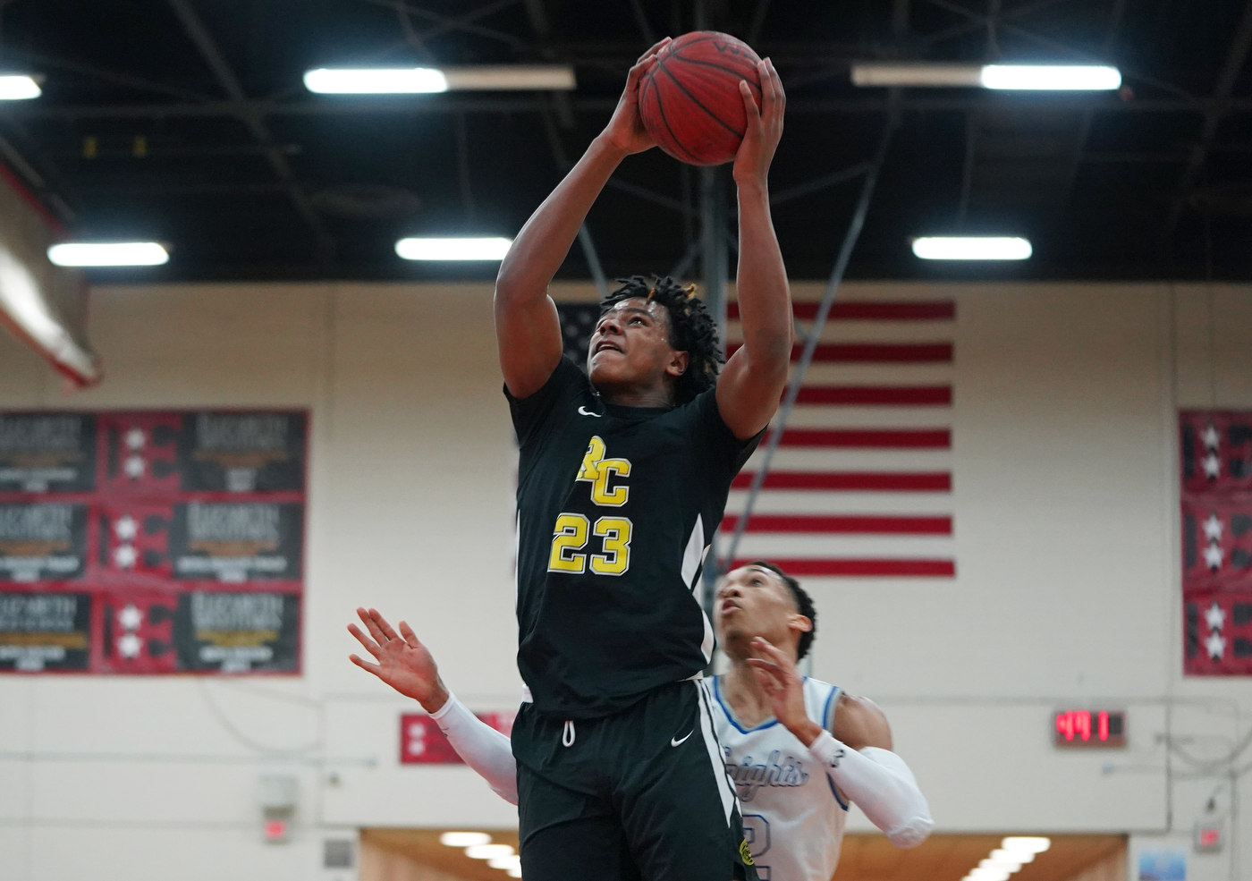 Roselle Catholic boys basketball plays Gill St. Bernard's in North ...