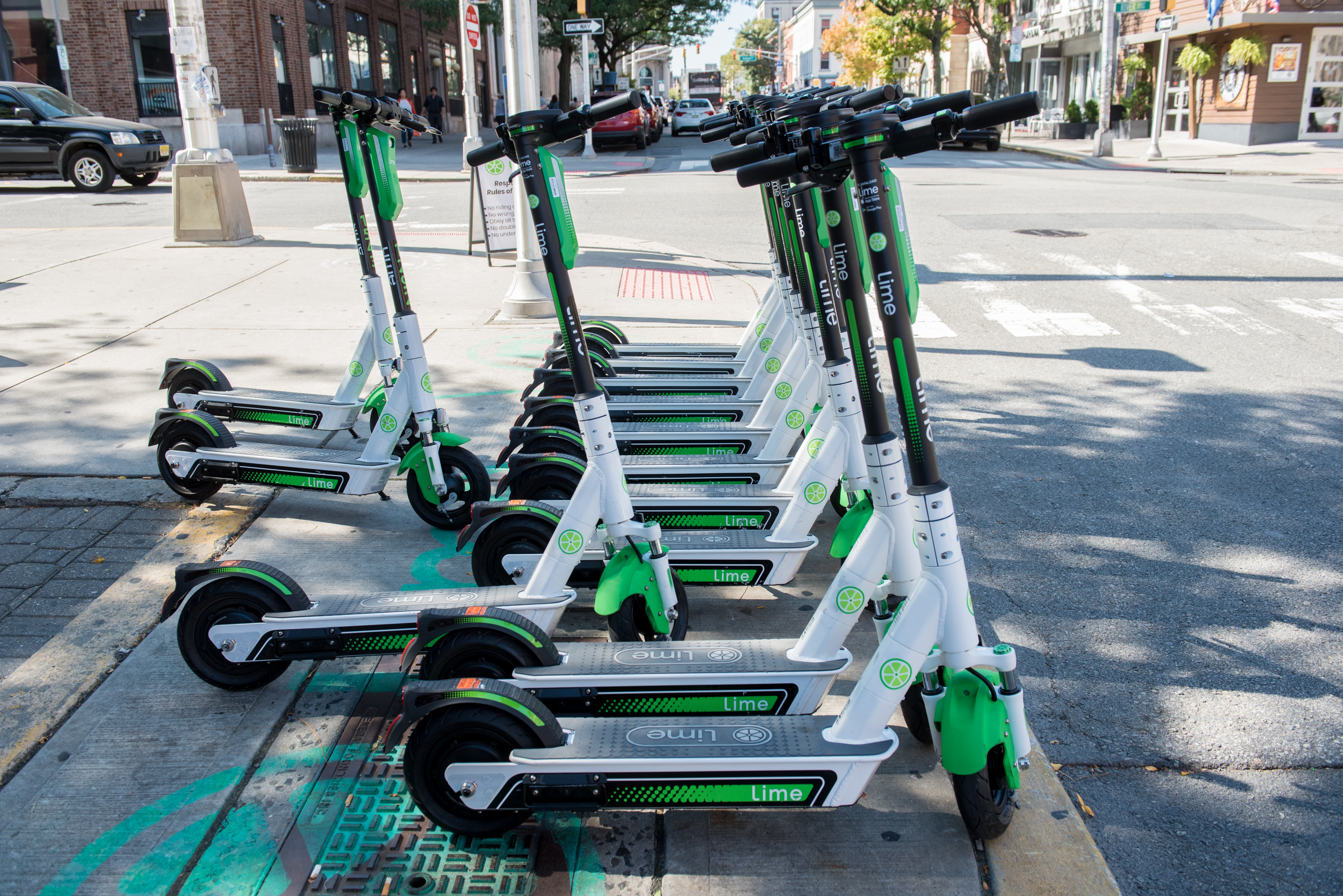 Electric scooters in Hoboken