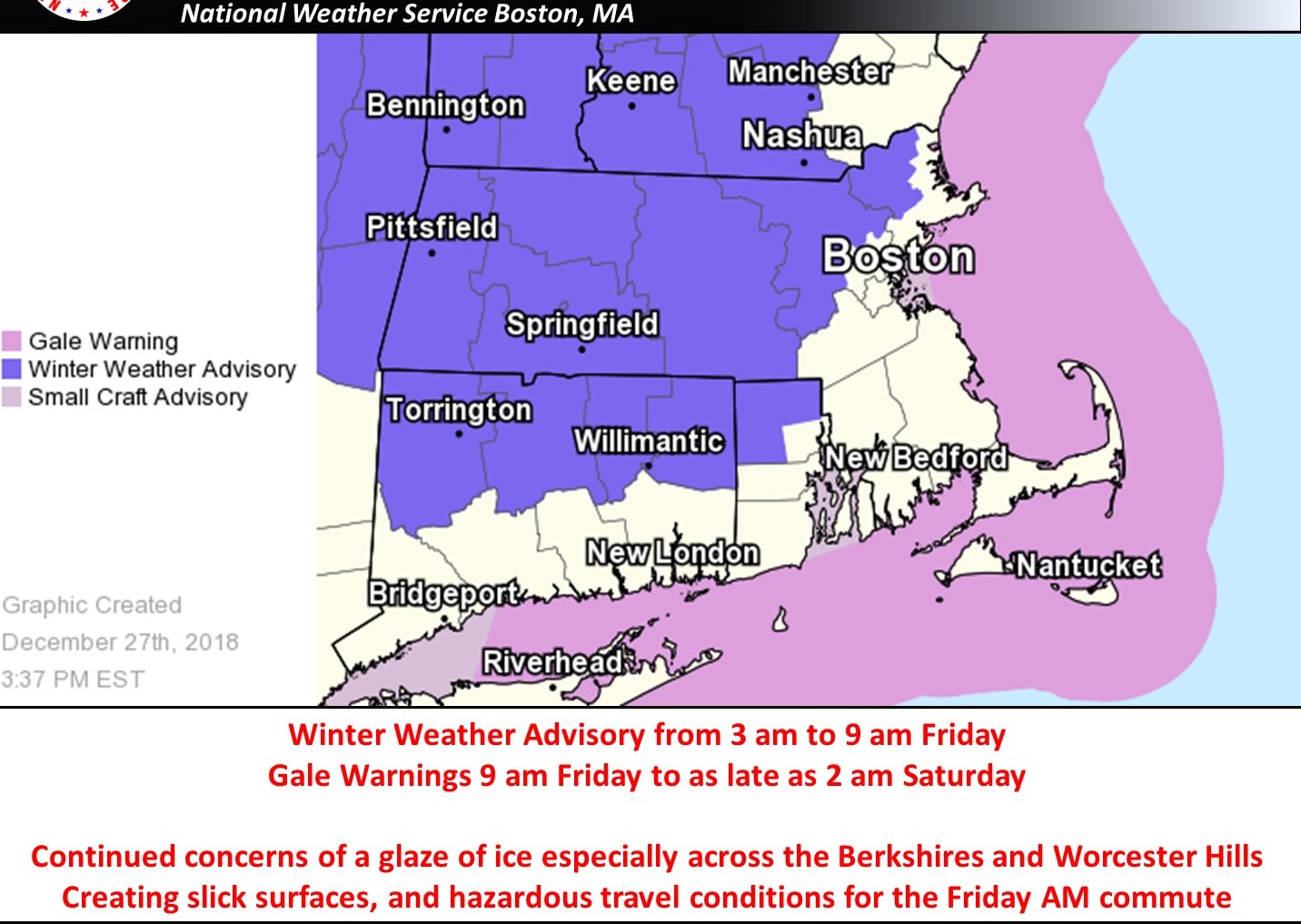 Winter storm predicted for Friday: Officials warning of slippery ...