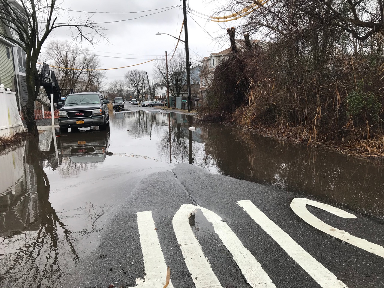 Flooding at Grimsby Street following winter storm