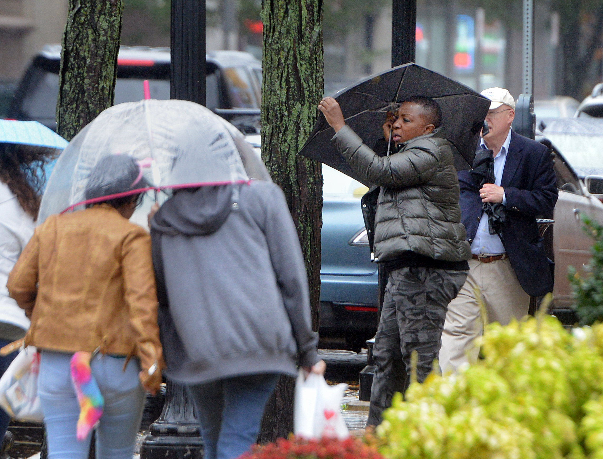 Rain, wind make umbrellas tough tool in downtown Springfield - masslive.com