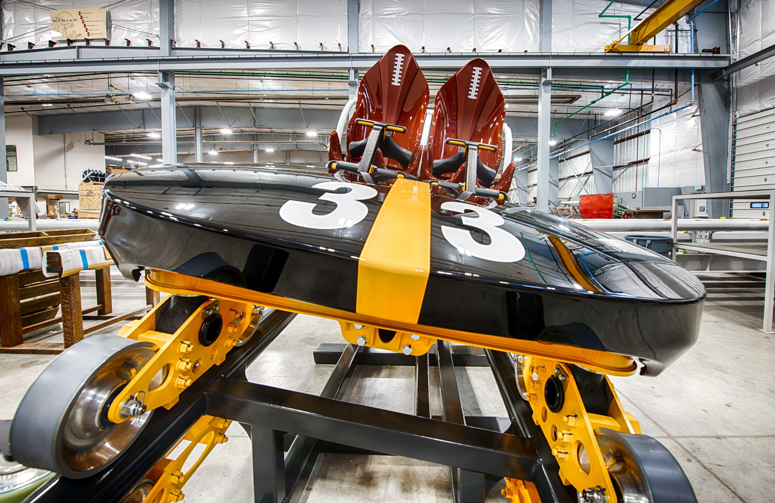 The Steel Curtain roller coaster construction at Kennywood