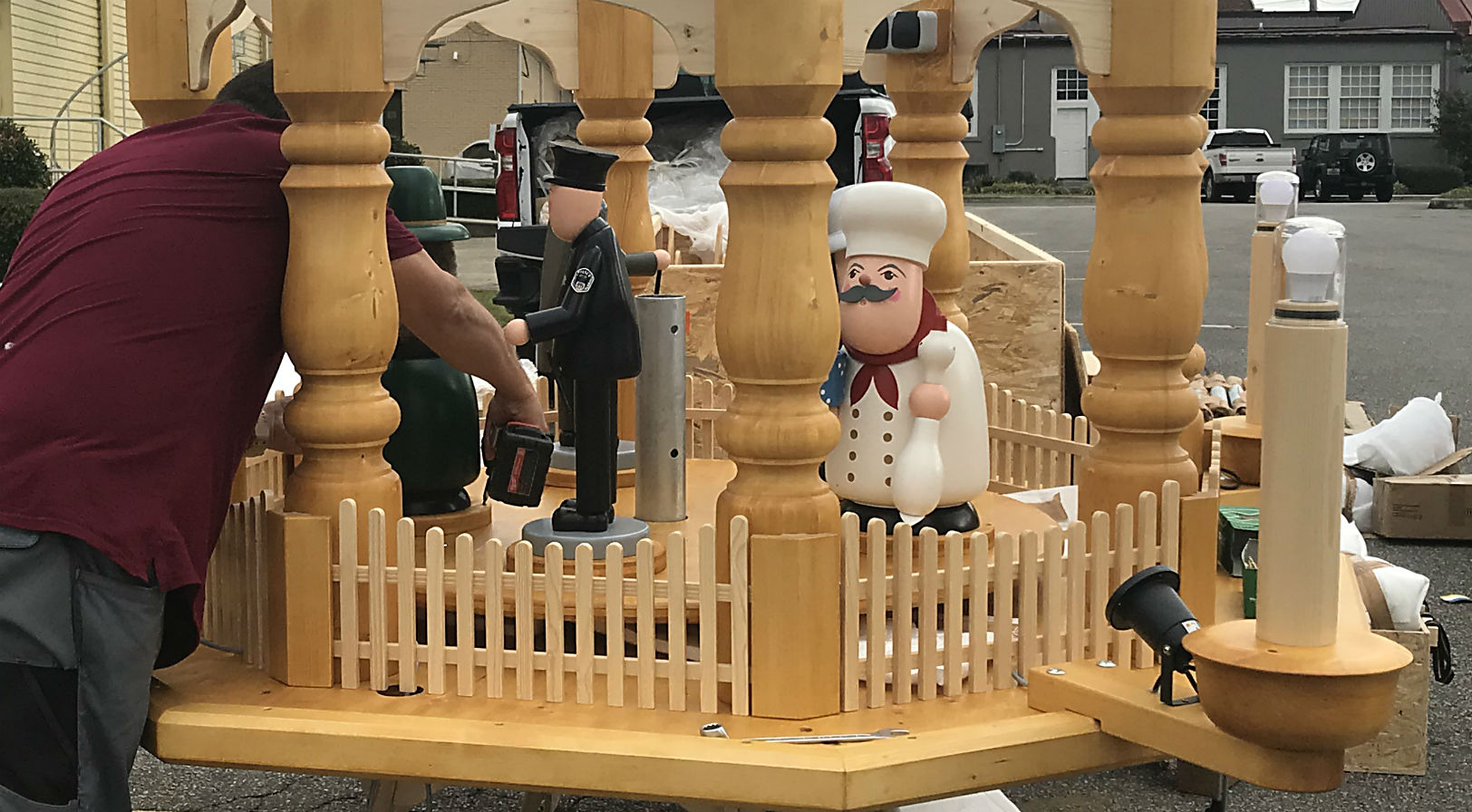 German Christmas Pyramid in Cullman, Ala.