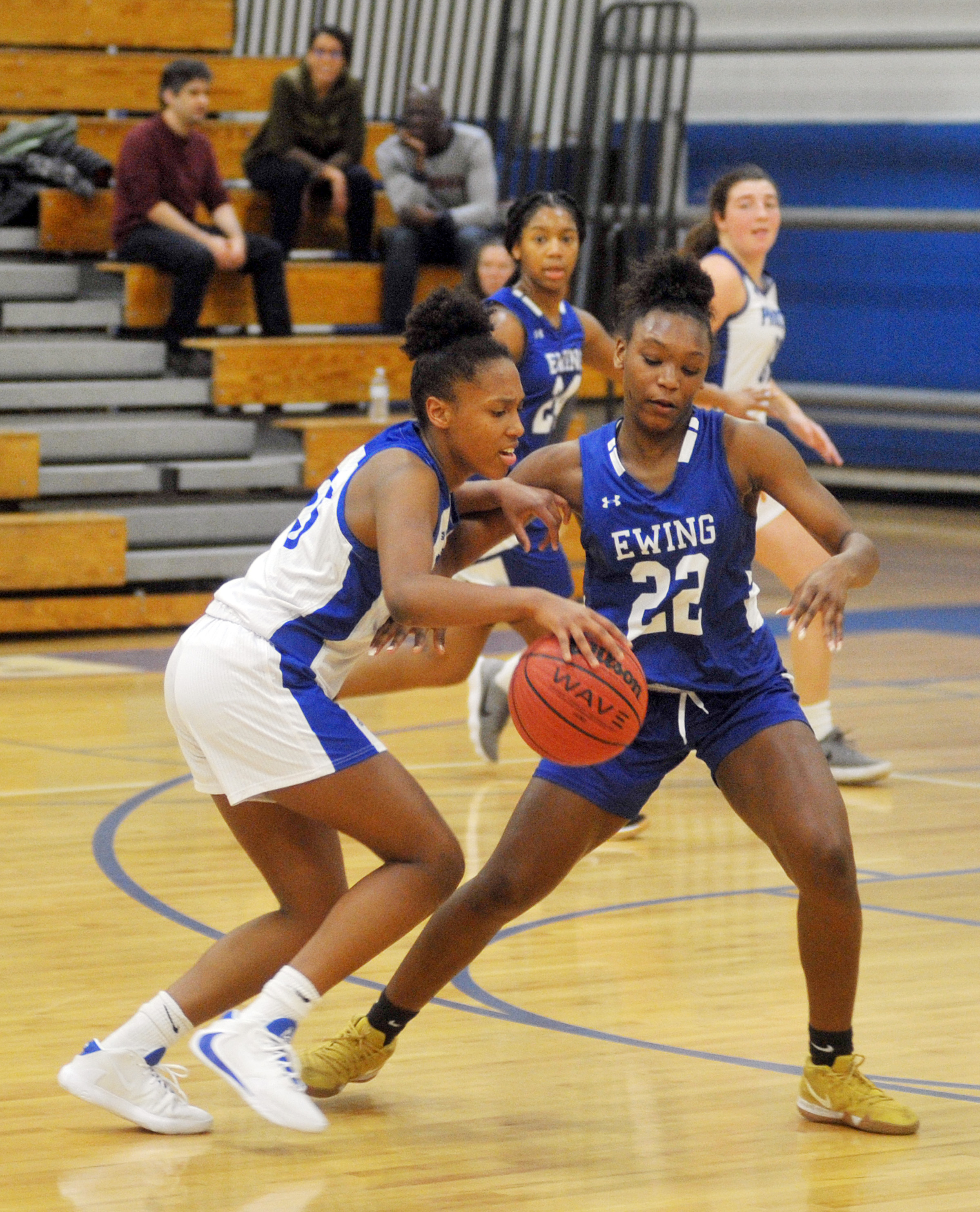 High School Girls Basketball Ewing at Princeton on 132020.