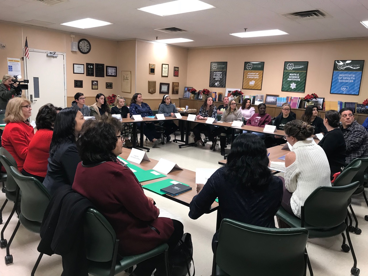 State ed commissioner visits inclusion program at New Dorp High School