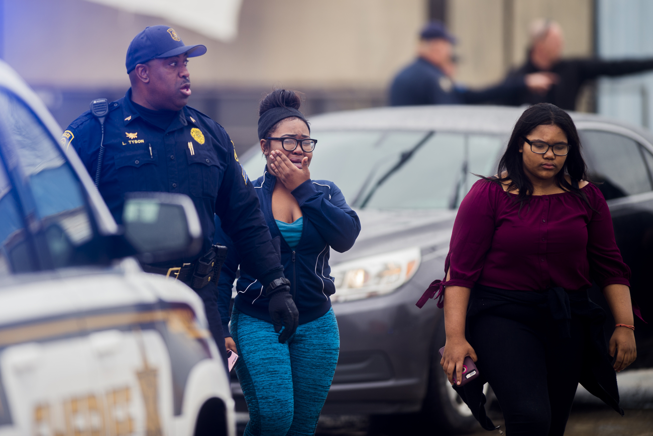 Grandmother critically injured after caught in crossfire at gas station