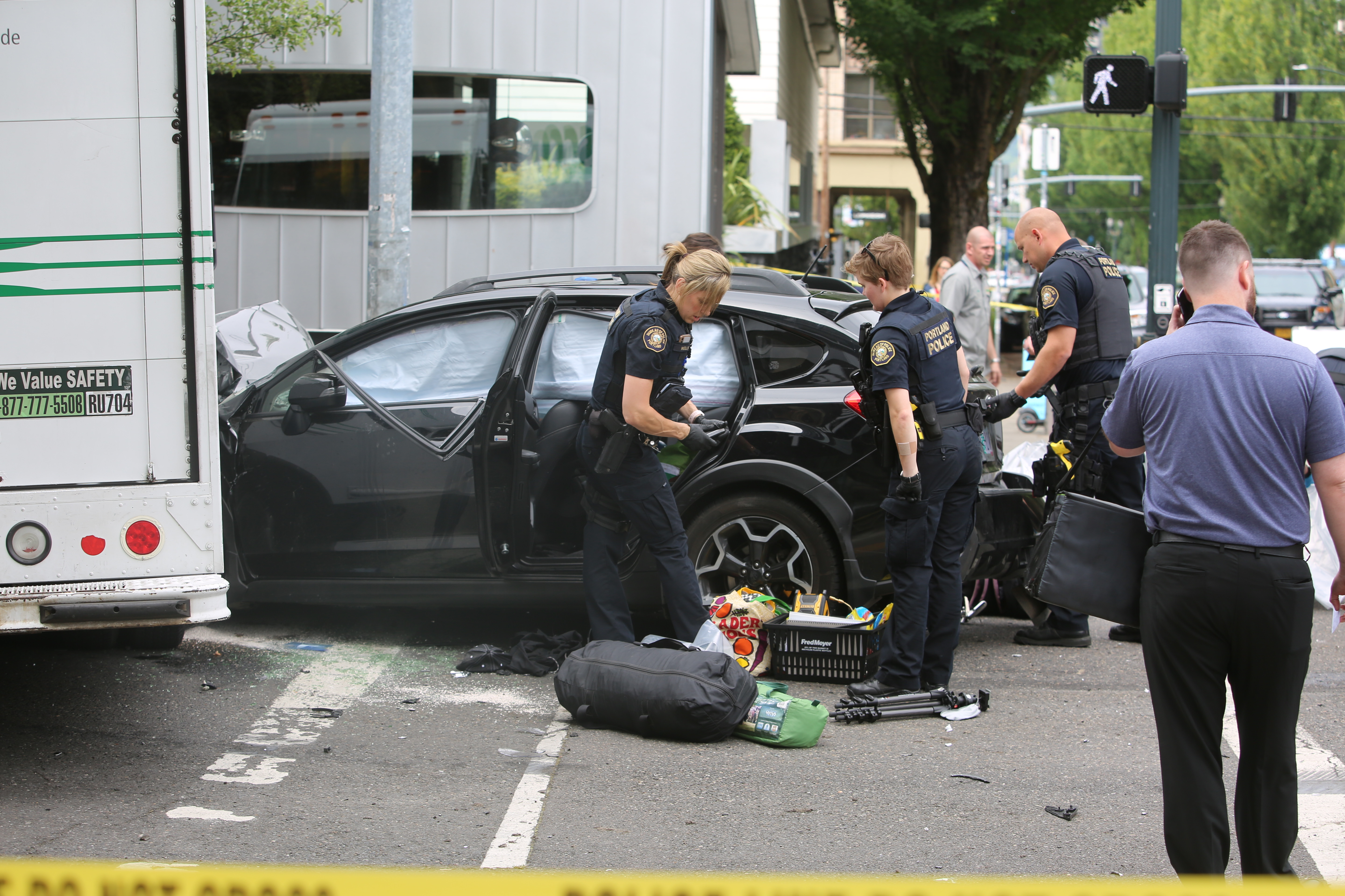 2 arrested after crashing stolen Subaru in Portland, police say ...