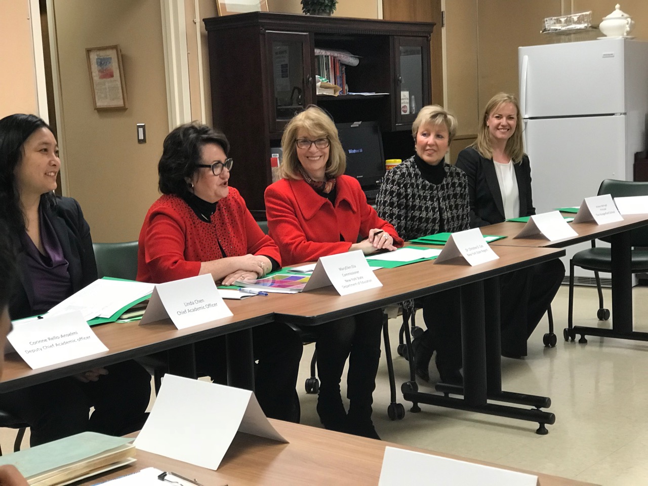 State ed commissioner visits inclusion program at New Dorp High School