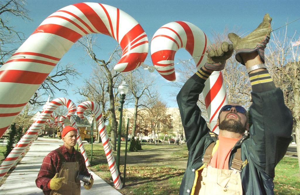 Candy Cane Lane in Bronson Park