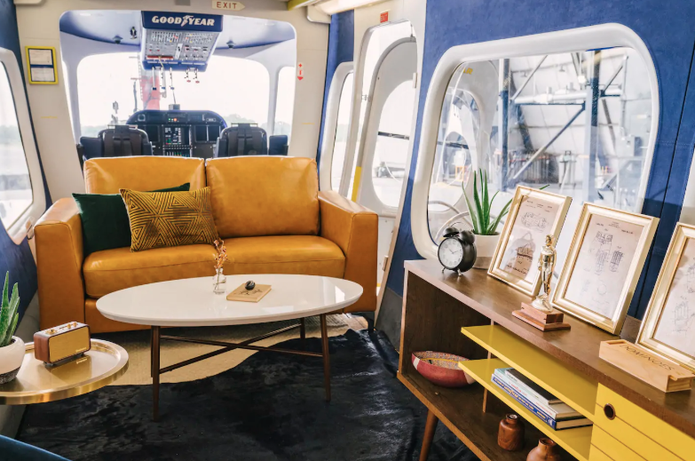Goodyear Blimp listing on Airbnb